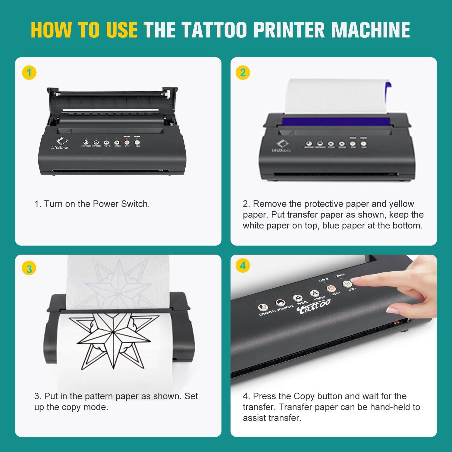 Máquina de Copia Térmica LifeBasis MT200 con 20 Hojas