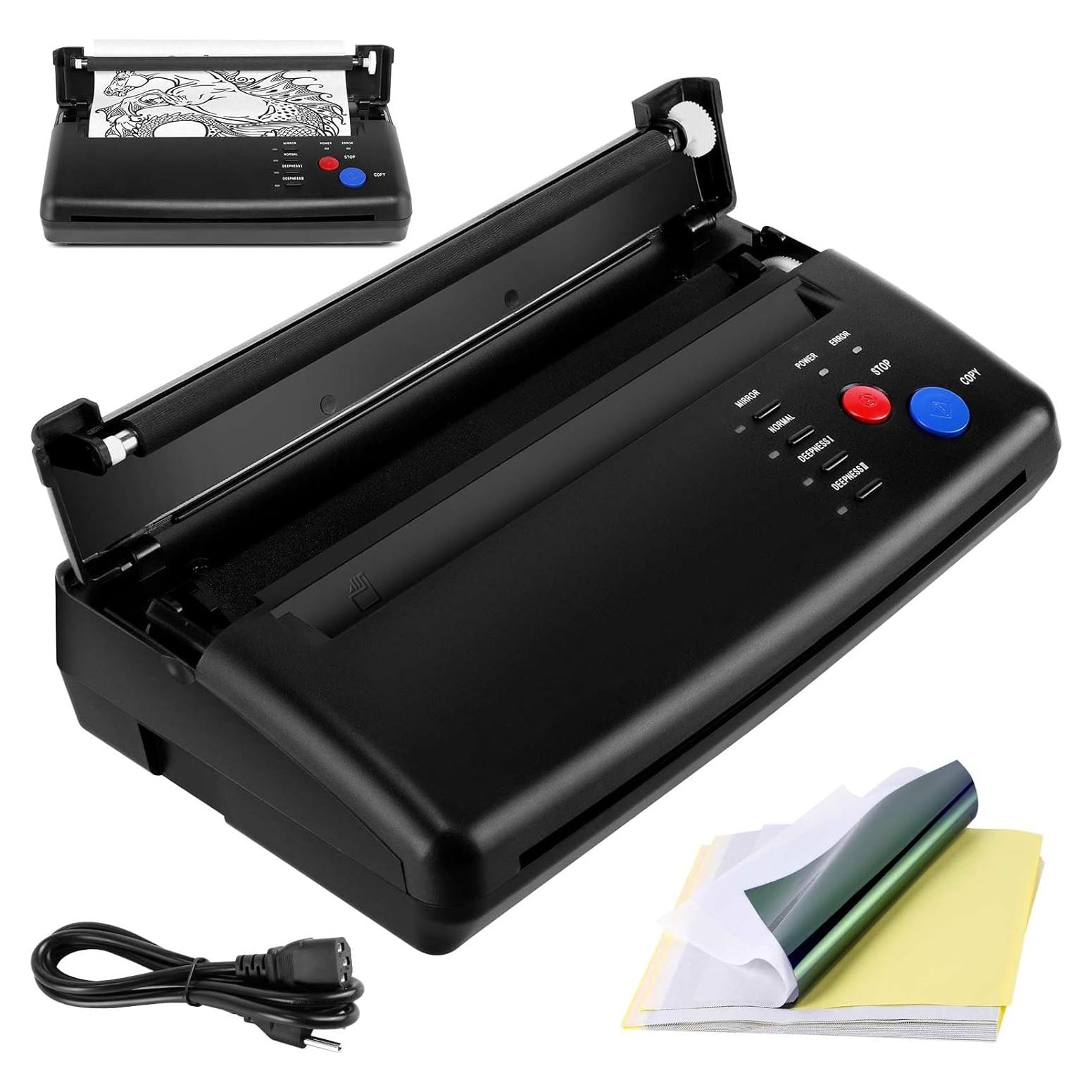 Máquina de Copia de Plantillas de Tatuaje PMOTPKOM con 20 Papeles