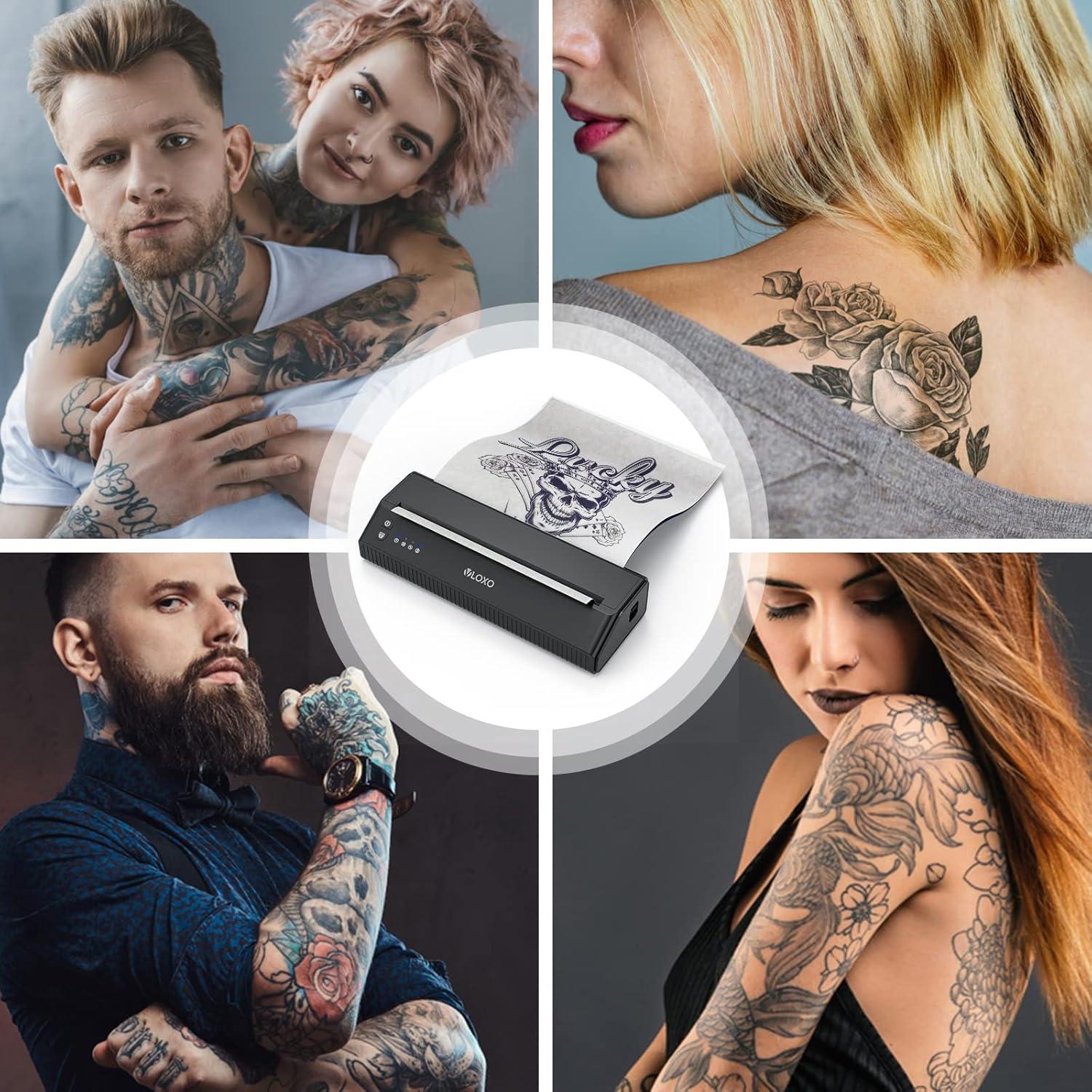 Impresora Térmica de Tatuajes Inalámbrica VLOXO P8008 con Bluetooth