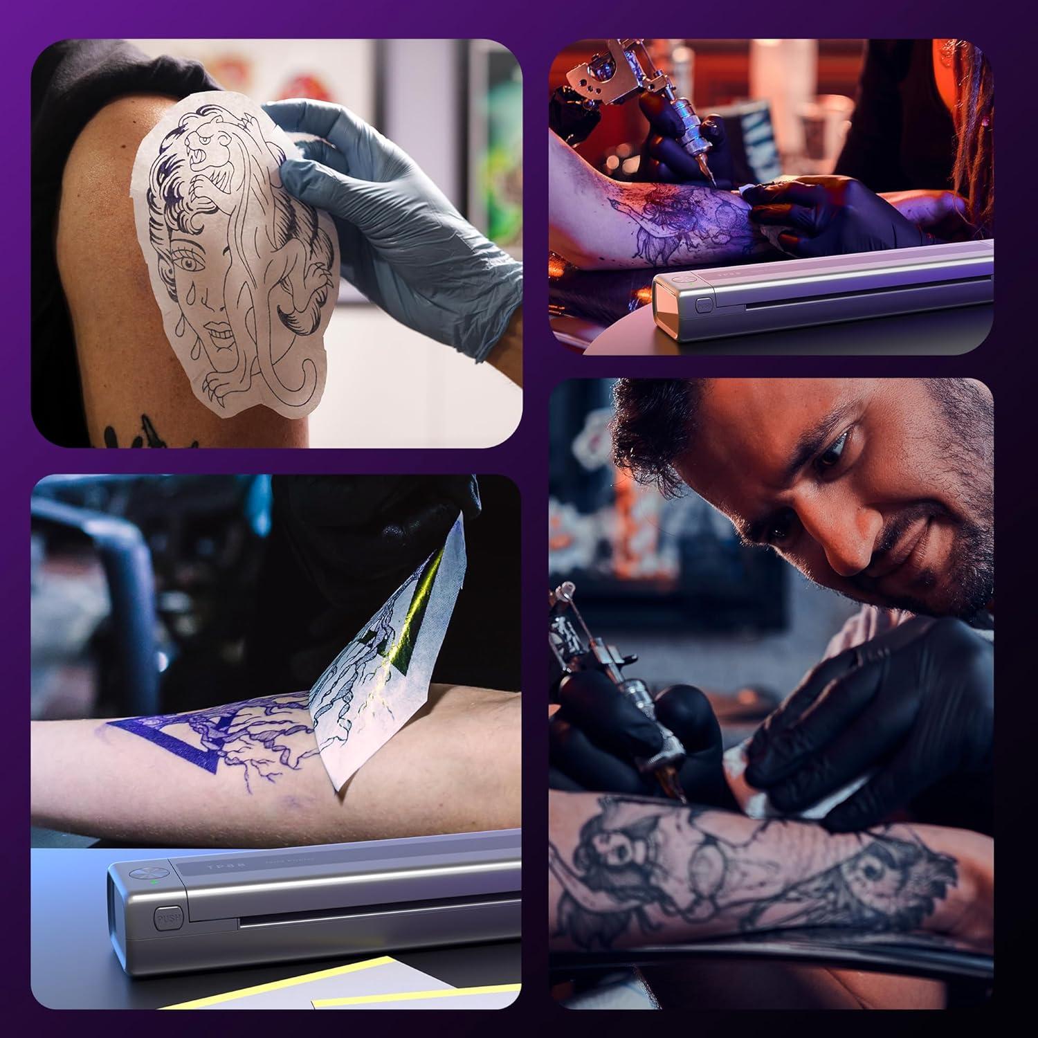 Impresora Térmica de Tatuajes Zodzi TP88 - Portátil con 10 Hojas