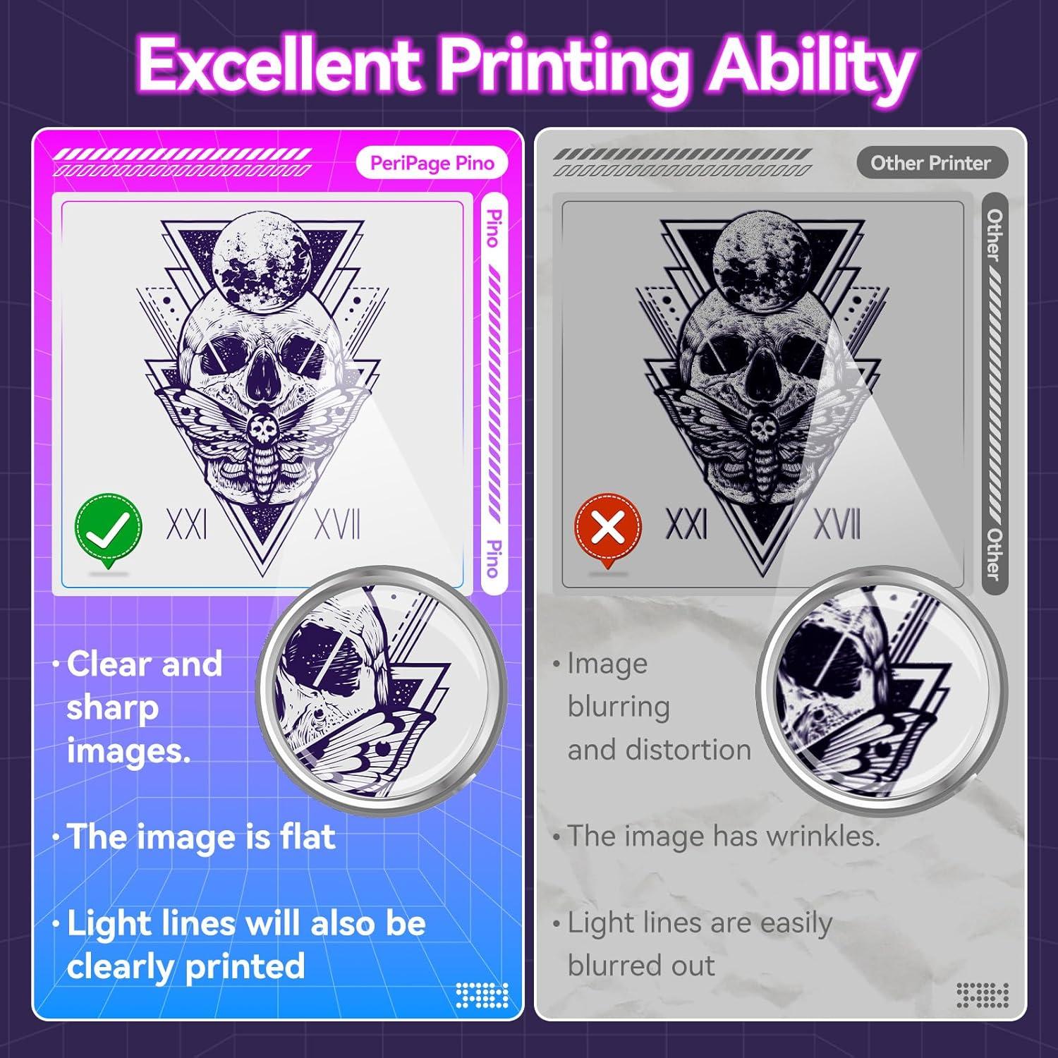 Impresora de Tatuajes Pino P90 PeriPage Inalámbrica Portátil