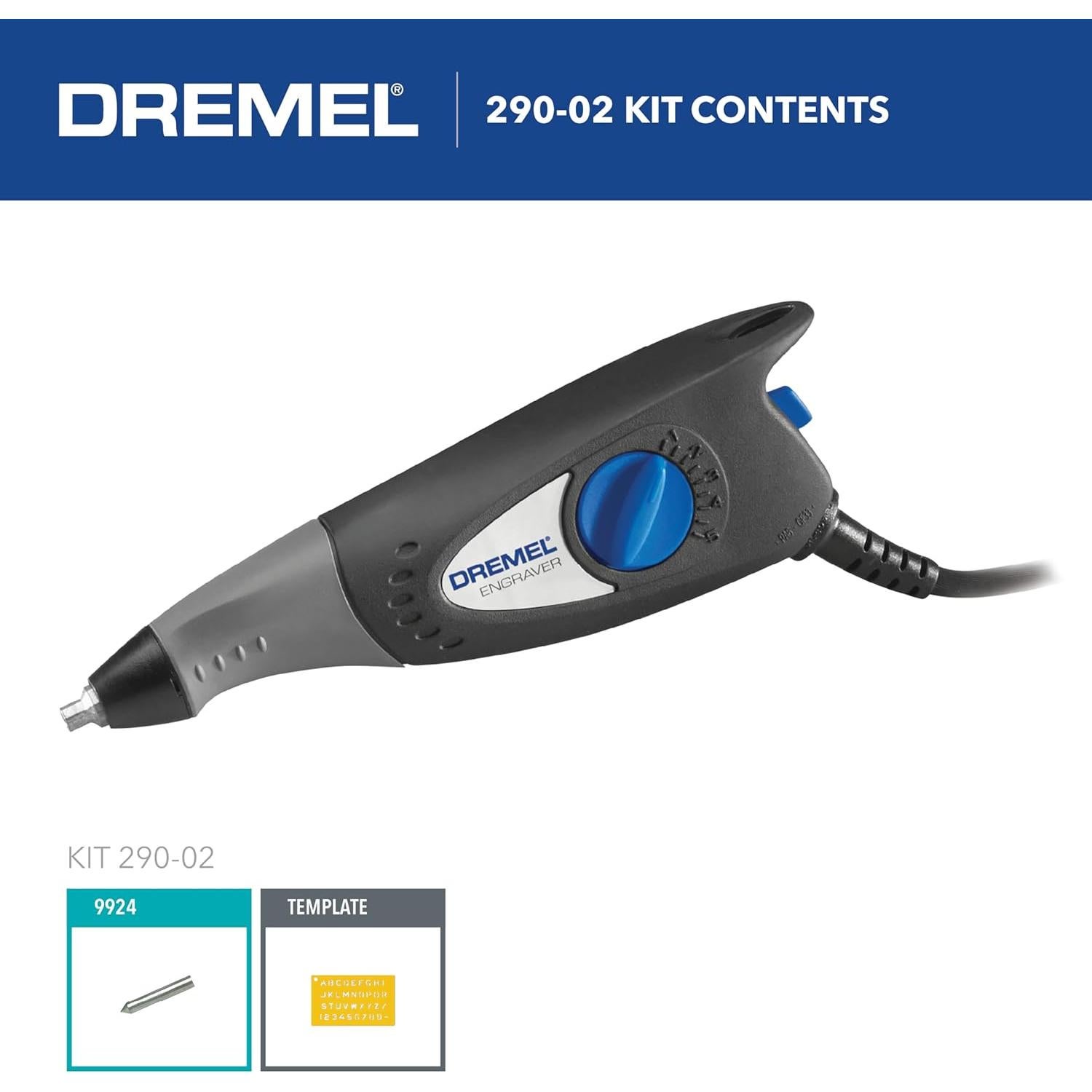 Dremel Grabador Rotativo 127V con Plantilla para Grabado