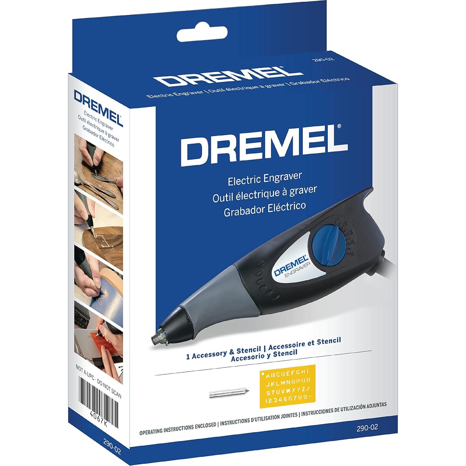 Dremel Grabador Rotativo 127V con Plantilla para Grabado