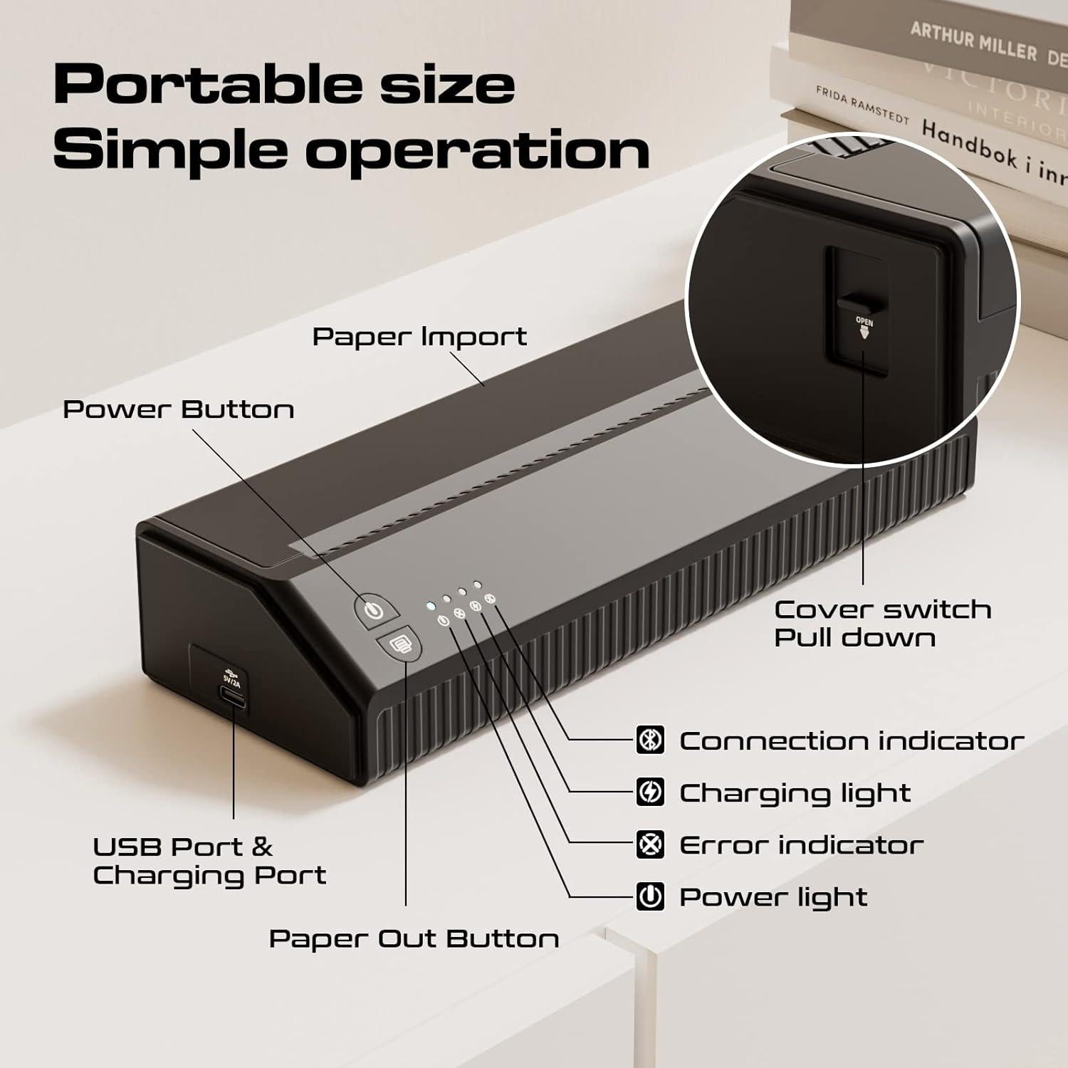 Impresora de Plantillas de Tatuaje STIGMA P8008 Bluetooth 2500mAh