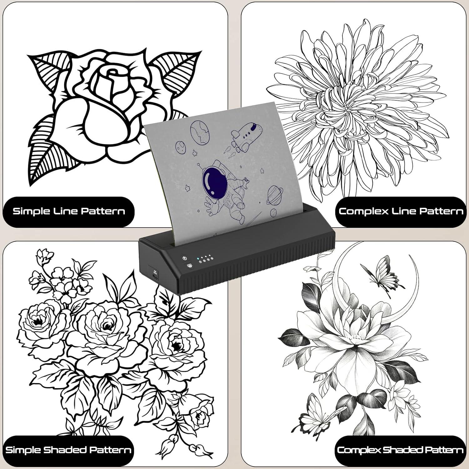 Impresora de Plantillas de Tatuaje STIGMA P8008 Bluetooth 2500mAh