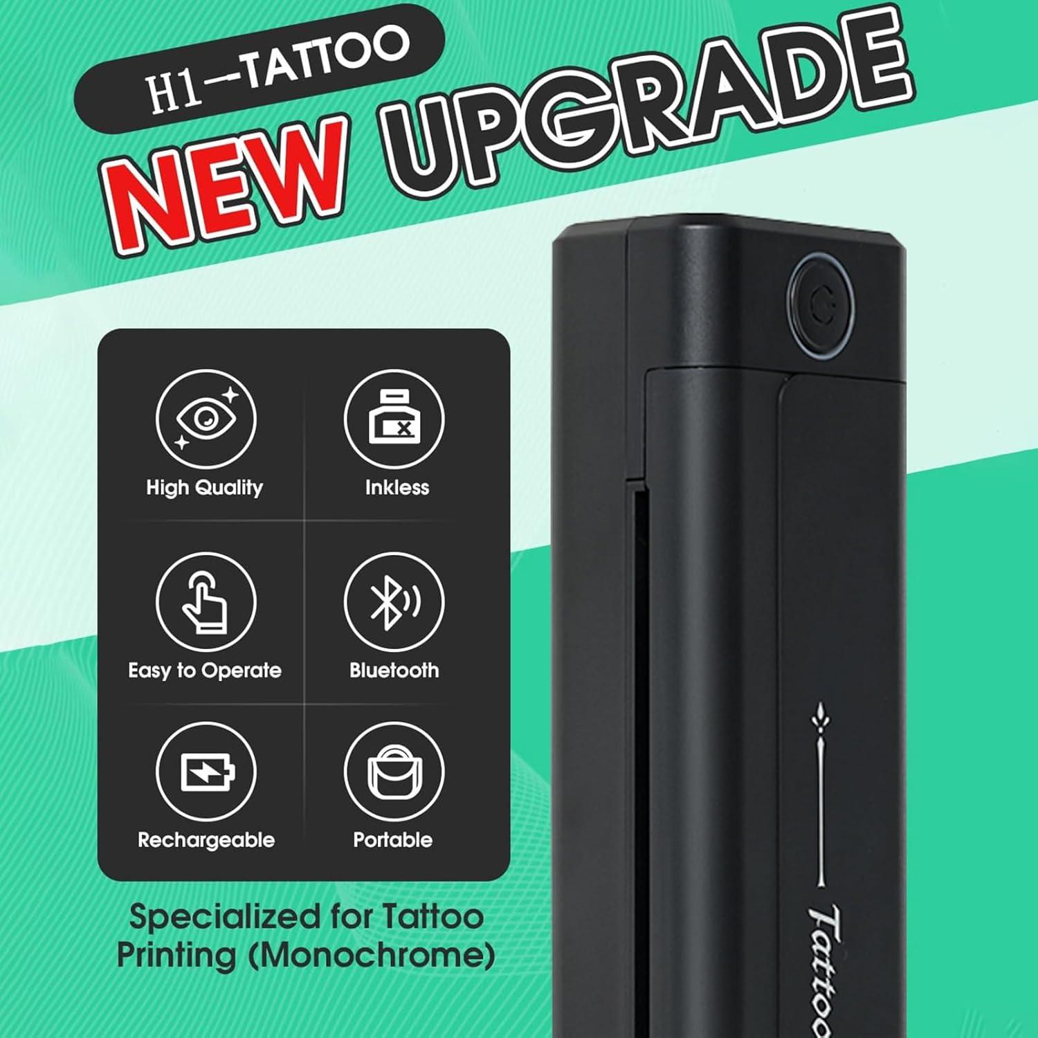 Impresora de Plantillas de Tatuaje Inalámbrica MK 2025 Portátil