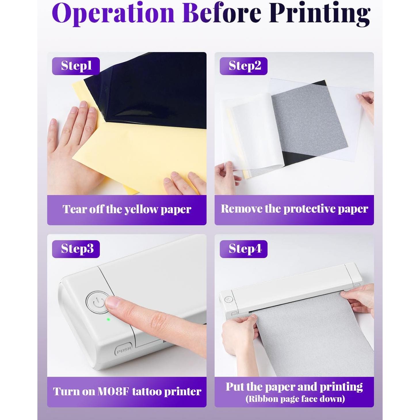 Impresora de Plantillas de Tatuaje Phomemo M08F Inalámbrica