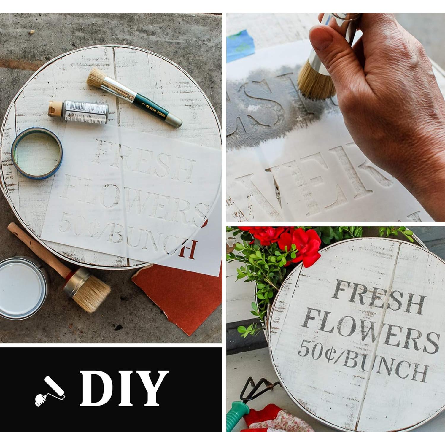 Hojas de Plantilla Mylar 10 Piezas 12x12cm ilauke 7.5mil