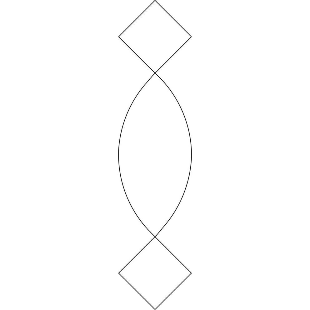 Plantillas de acolchado 3 piezas Marcas Variadas - Sashing, Borde Ondulado, Cable