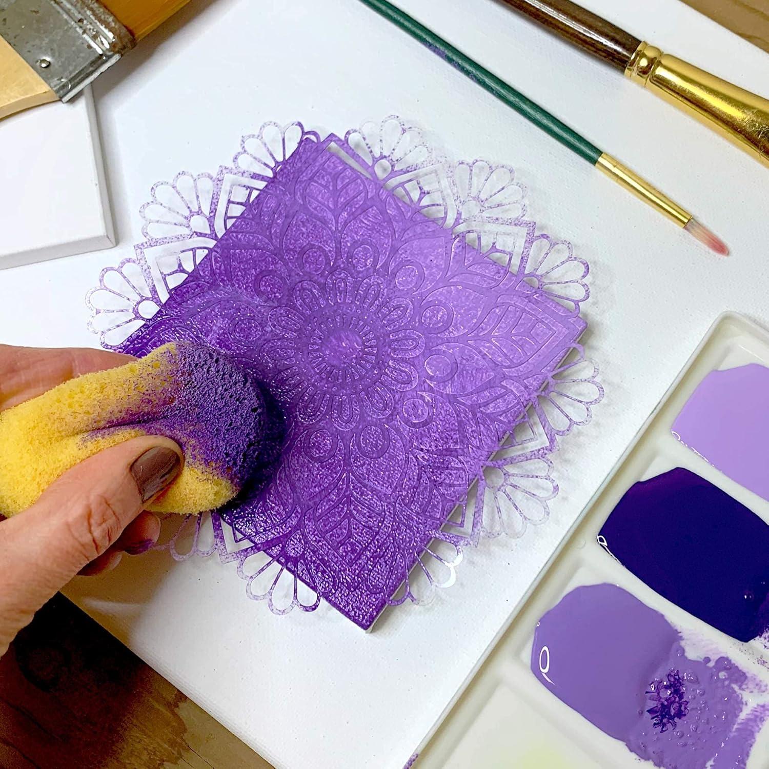 Juego de 24 Hojas de Plantilla Mylar ZICOTO 30.48x30.48 cm