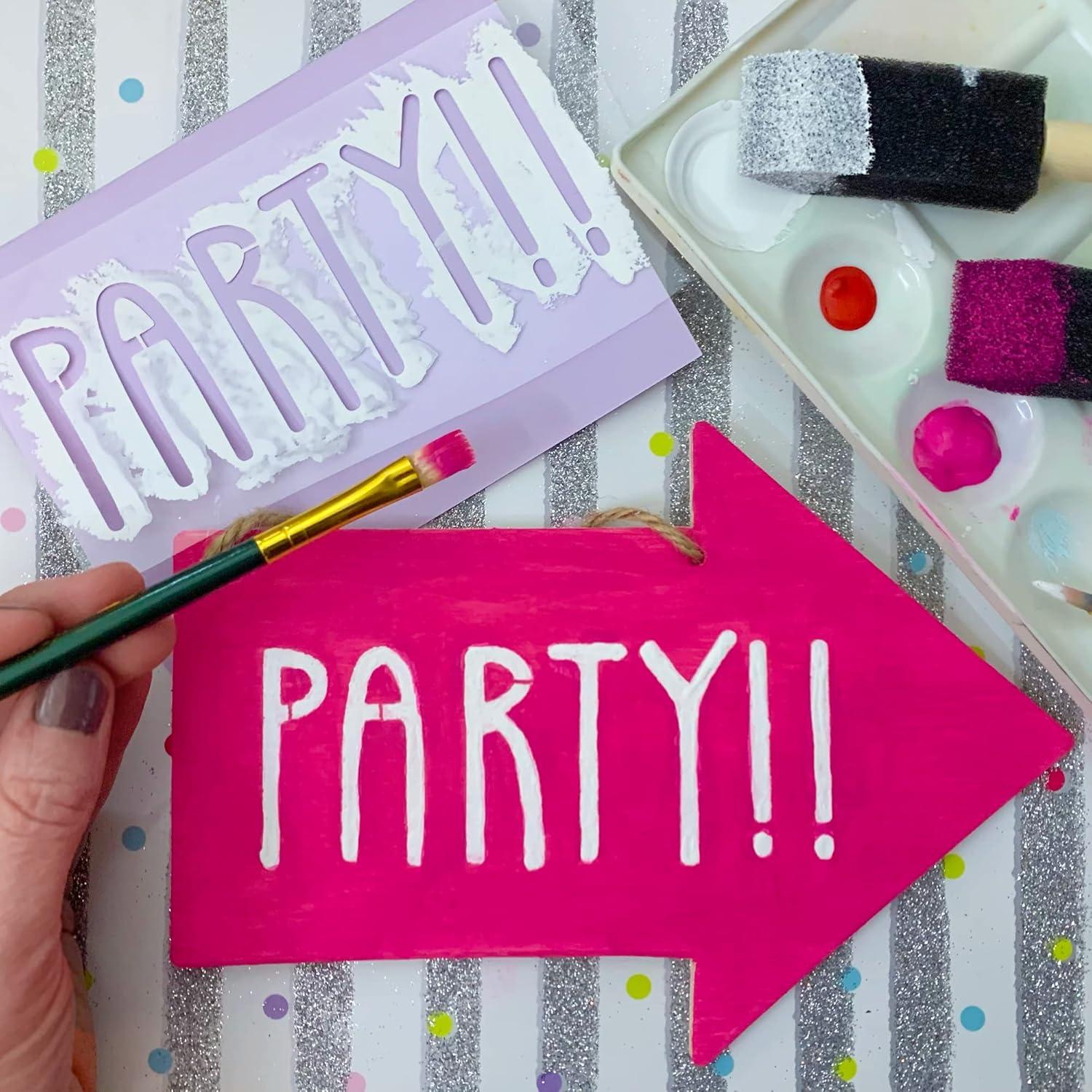 Juego de 24 Hojas de Plantilla Mylar ZICOTO 30.48x30.48 cm