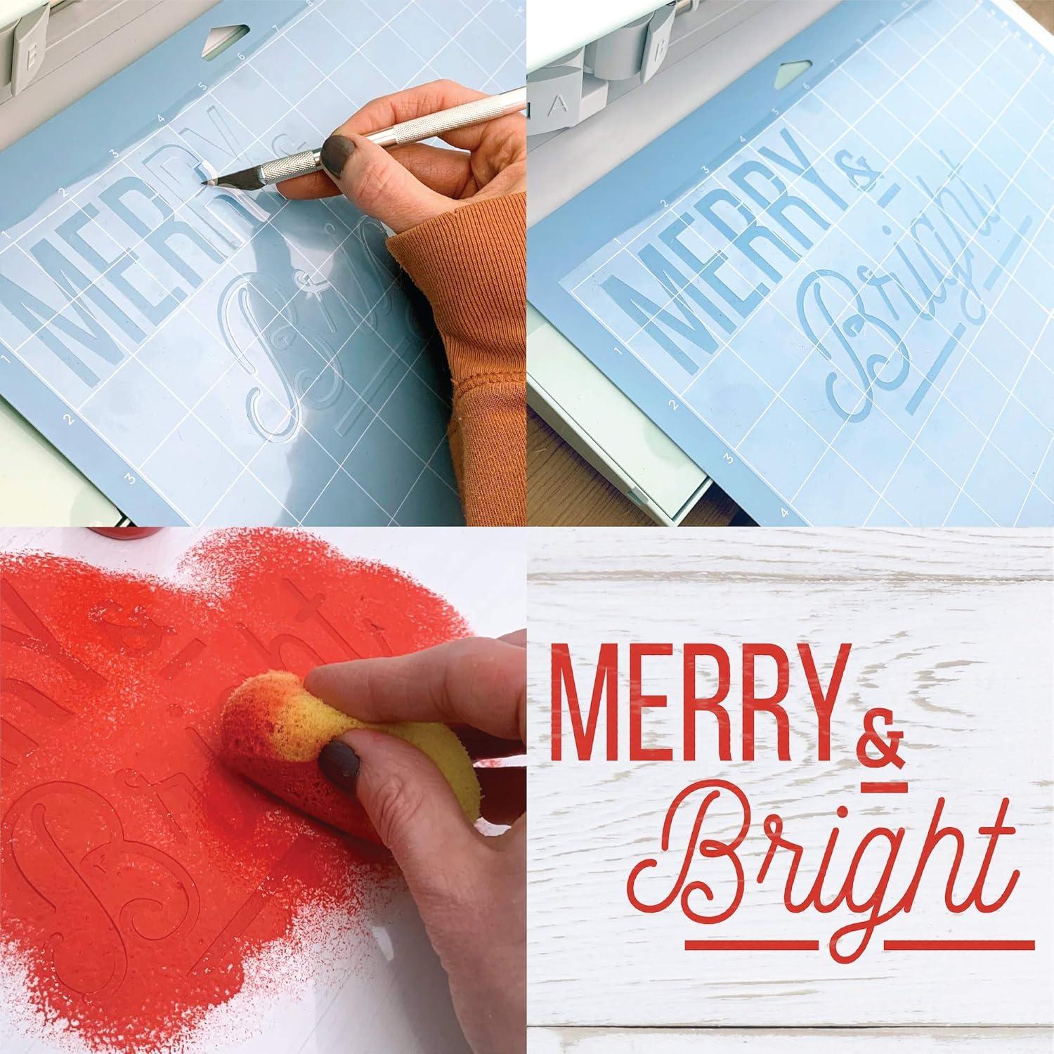 Juego de 24 Hojas de Plantilla Mylar ZICOTO 30.48x30.48 cm