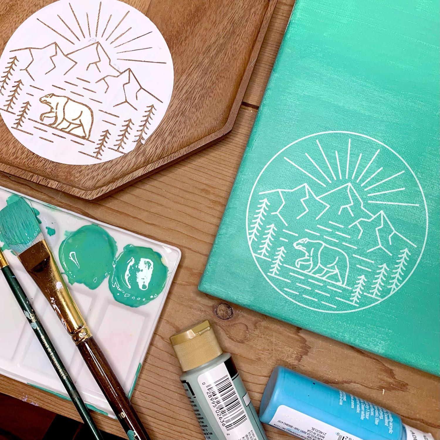 Juego de 24 Hojas de Plantilla Mylar ZICOTO 30.48x30.48 cm