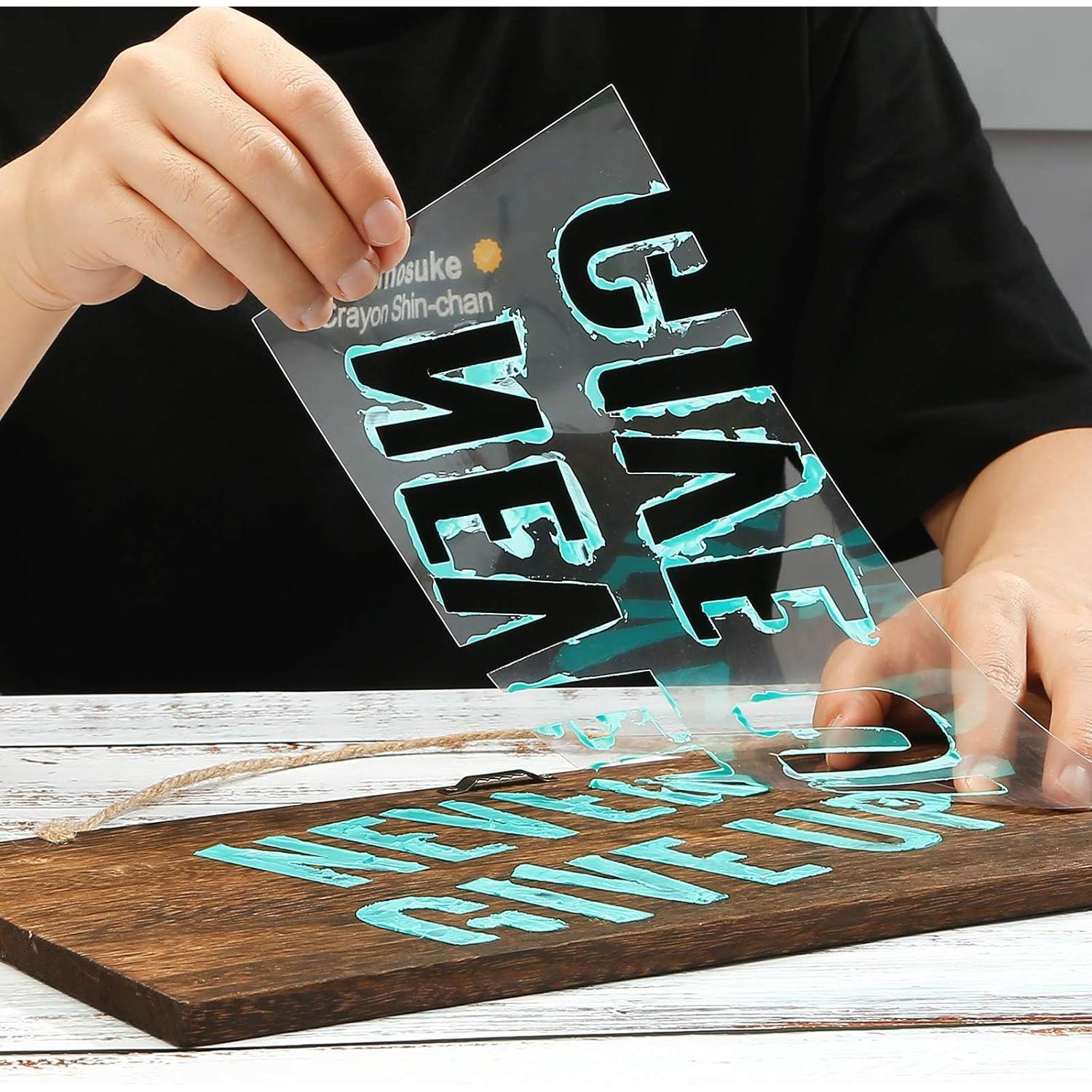 25 Hojas de Plantilla Mylar 30.5x30.5 cm 4 mil AOOIIN