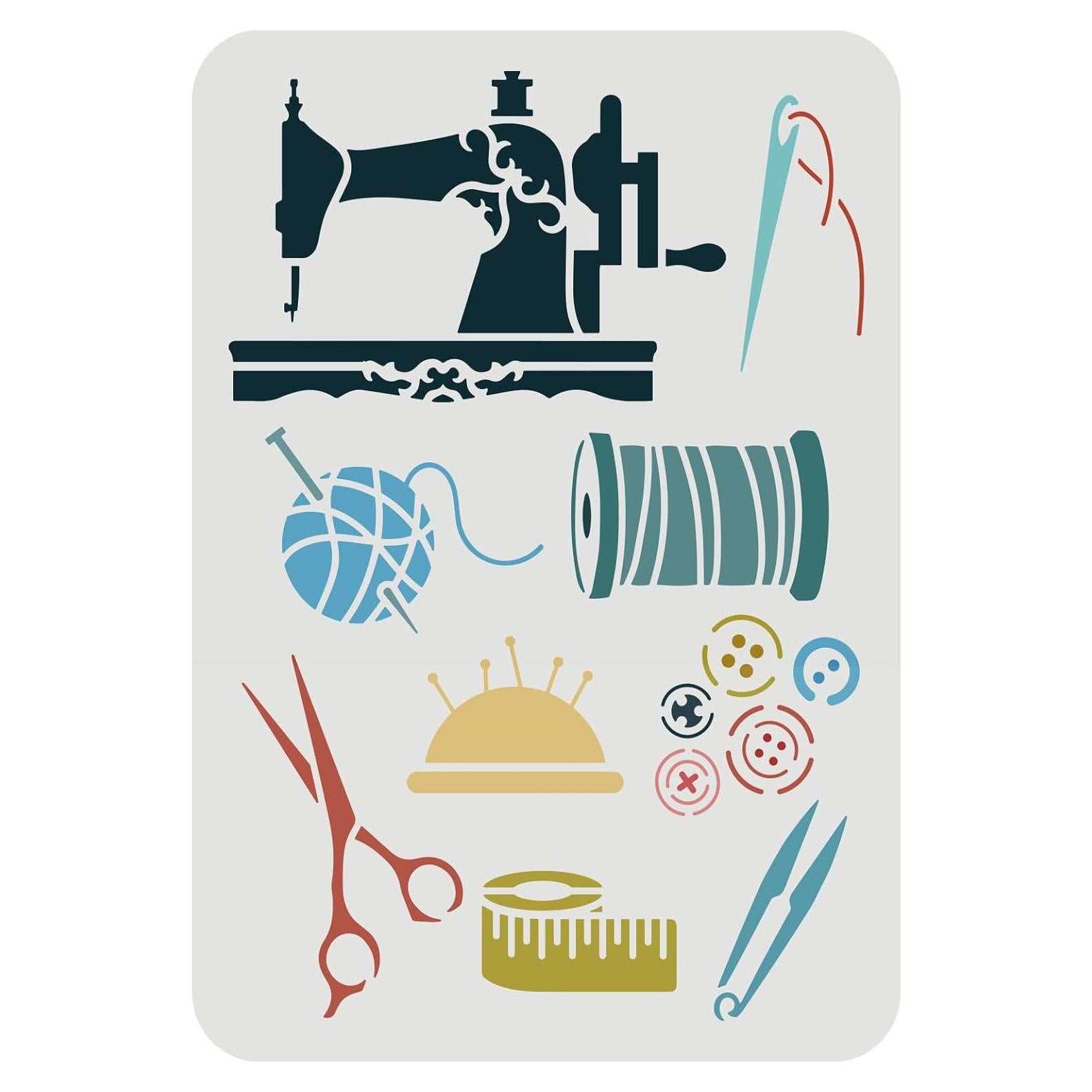 Plantilla de Pintura FINGERINSPIRE para Costura 29.7x21 cm