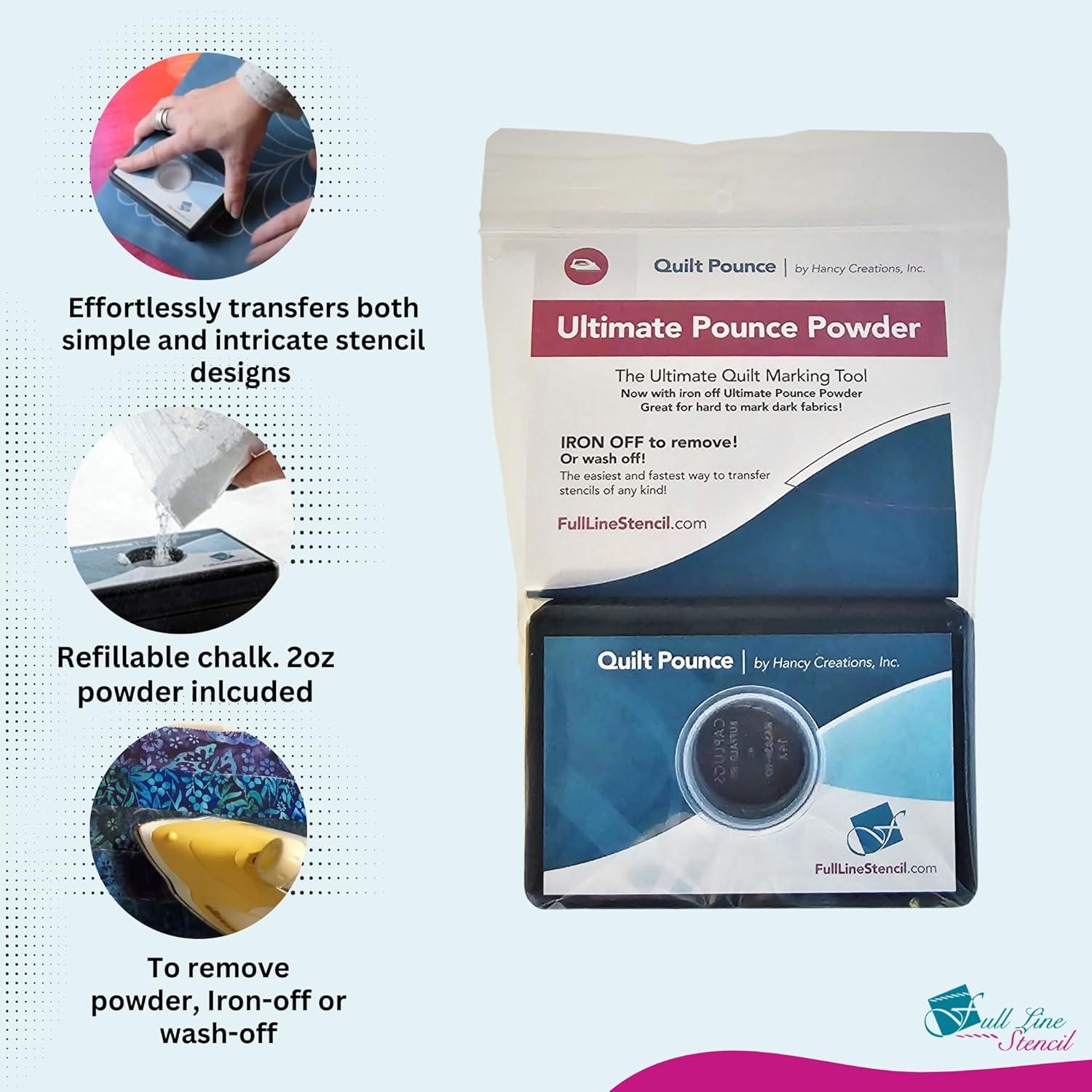 Almohadilla de Pounce Hancy Creations 10.2x7.6cm con Tiza