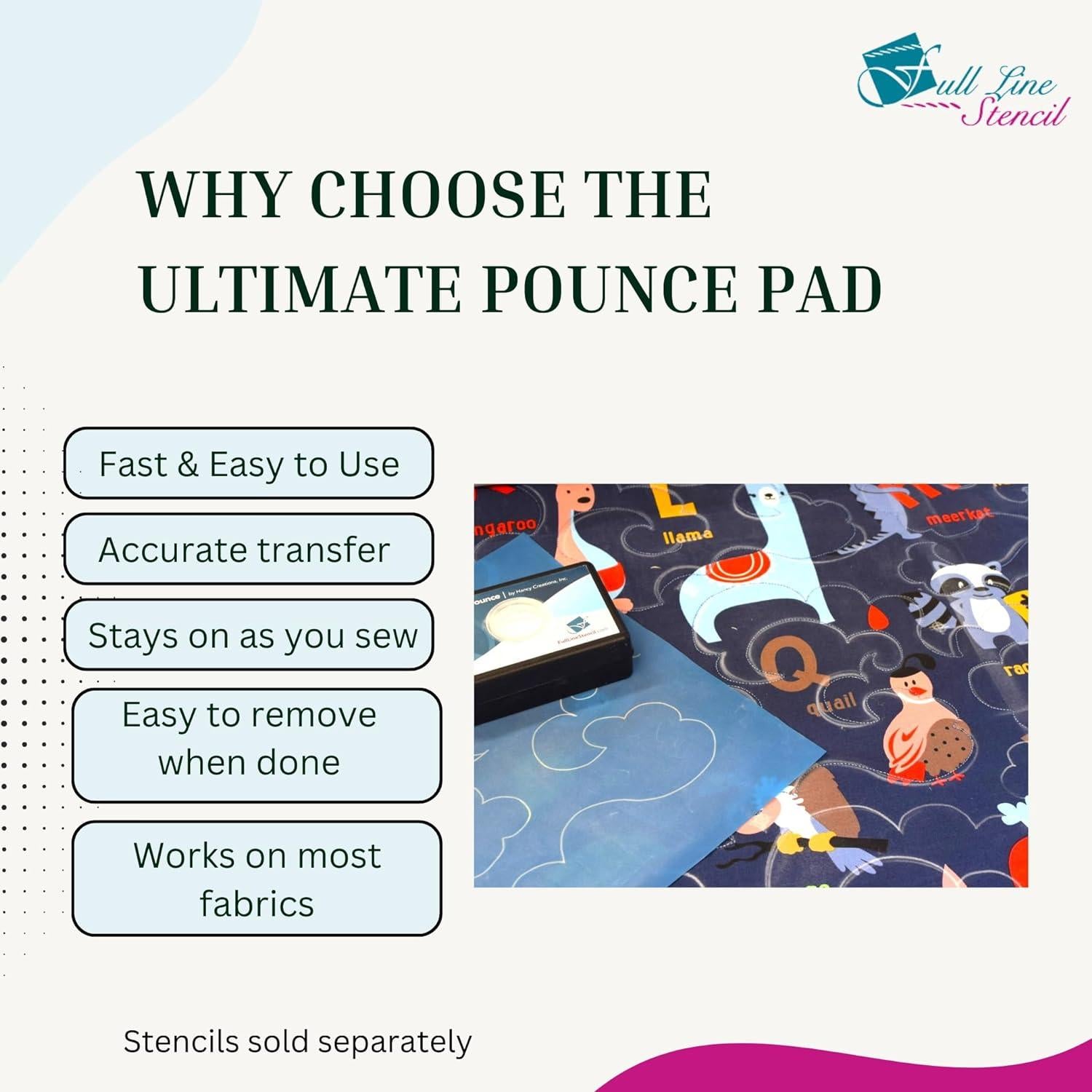 Almohadilla de Pounce Hancy Creations 10.2x7.6cm con Tiza