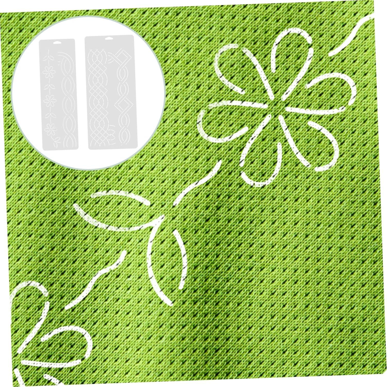 Plantilla de Colcha Ciieeo 2 Piezas Plástico 46x15cm y 45x20cm