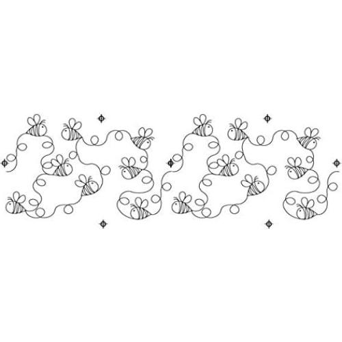 Plantilla de Acolchado Hancy Creations Abejas 21.6x36.8 cm