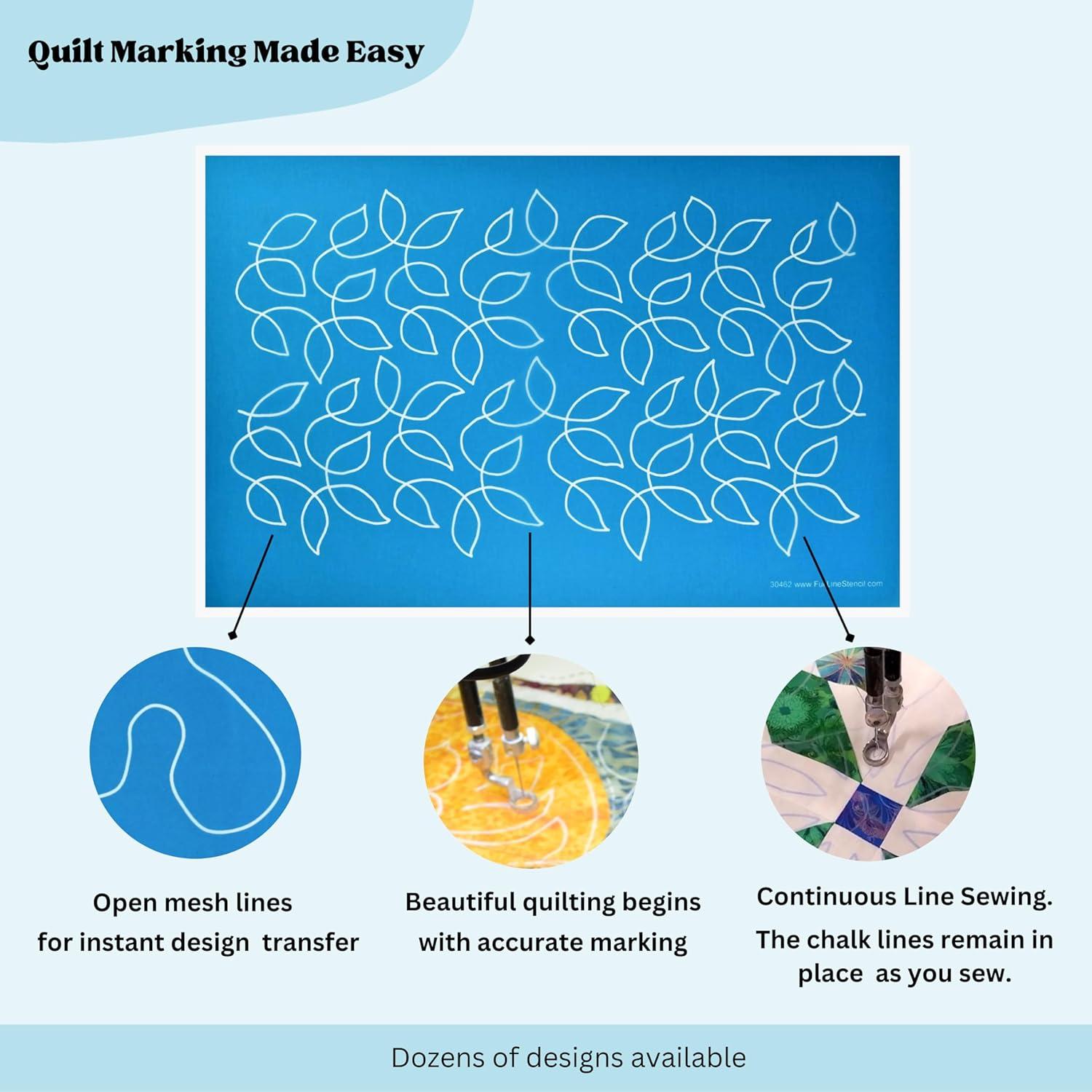 Plantilla de Acolchado Hancy Creations Grandes Hojas 43x28cm