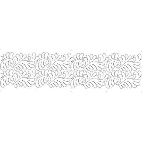 Plantilla de Acolchado Torbellino de Plumas Hancy 31.9x22.5 cm