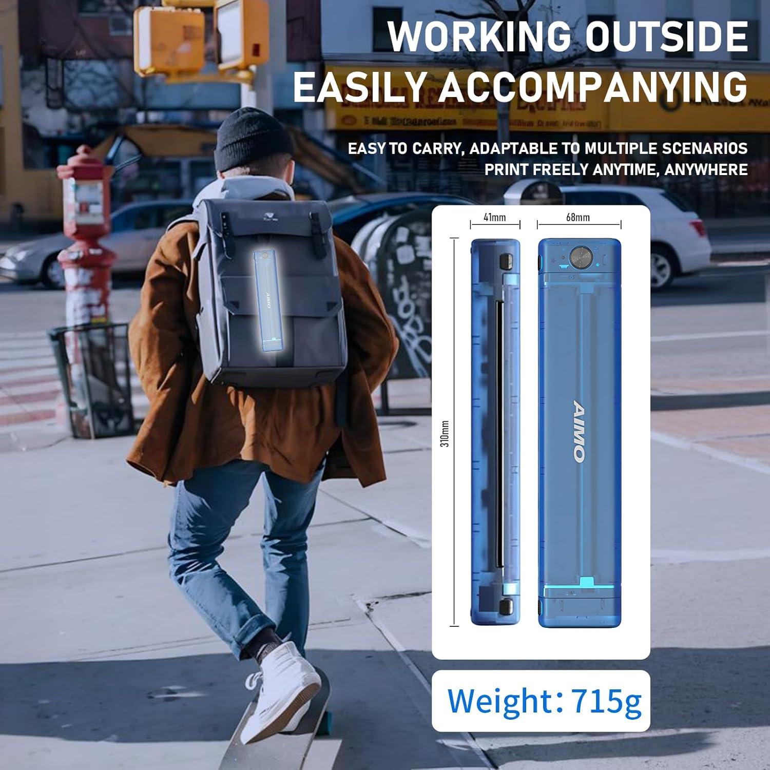 Impresora Inalámbrica de Plantillas de Tatuaje Aimo T08F