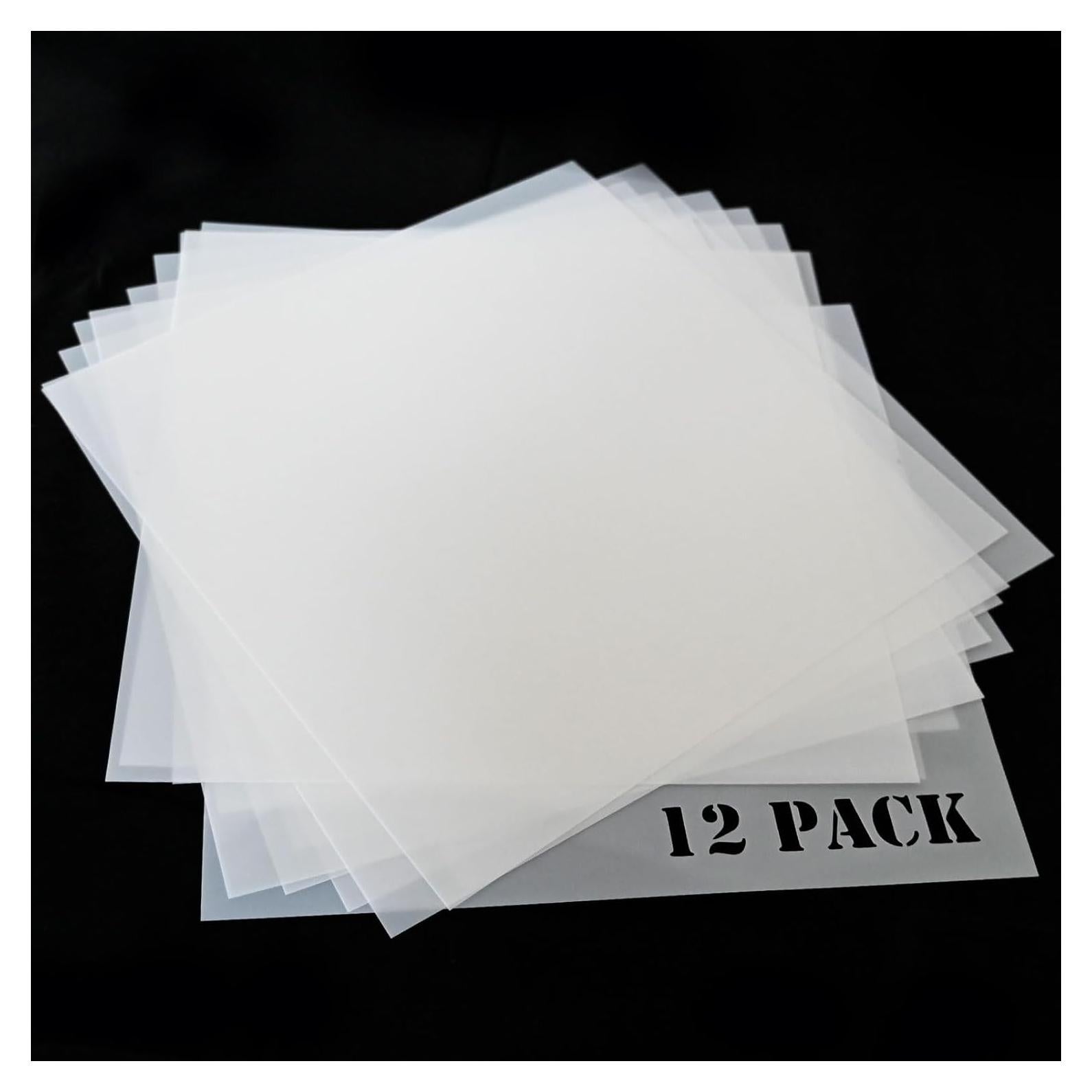 12 Hojas Plantilla Mylar 30.48x30.48cm EGOSKY Reutilizables