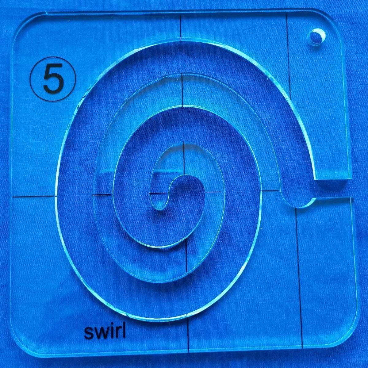 Plantilla de Acolchado Bequilter Free Motion Q5 - Remolino