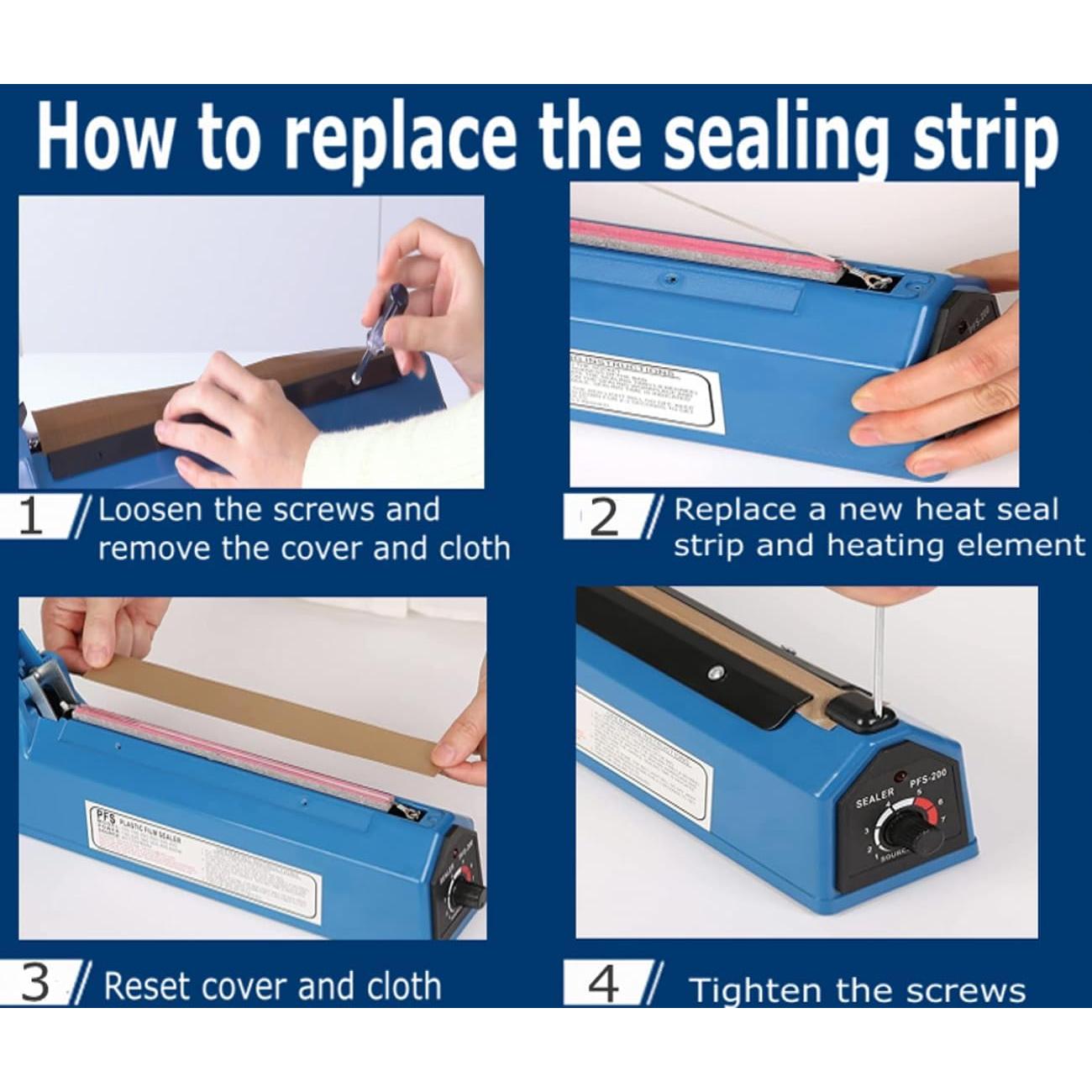 Sellador de Calor Manual Yeler 30.5 cm 300W para Bolsas PE PP