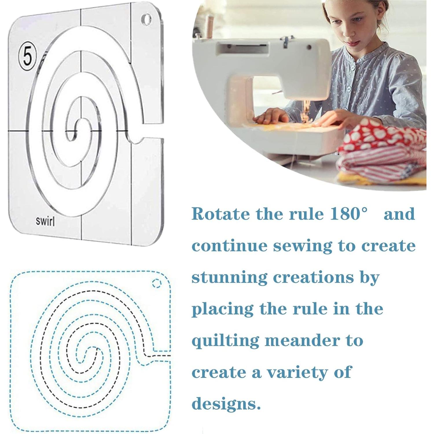 Plantillas de Acolchado a Máquina Henmany - 3 Piezas Acrílico