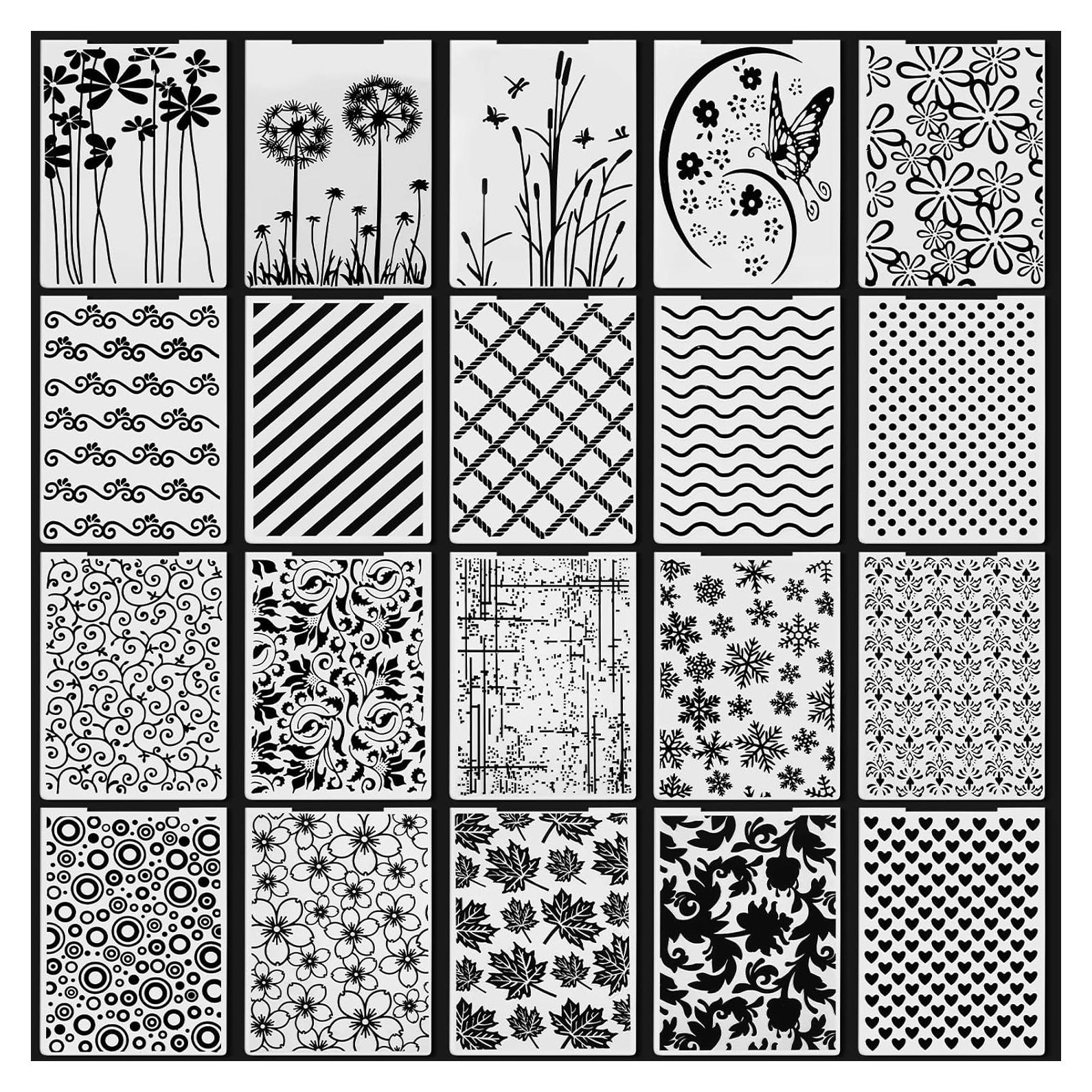 Carpetas de Relieve Mumufy 20 Pcs para Tarjetas DIY Vintage