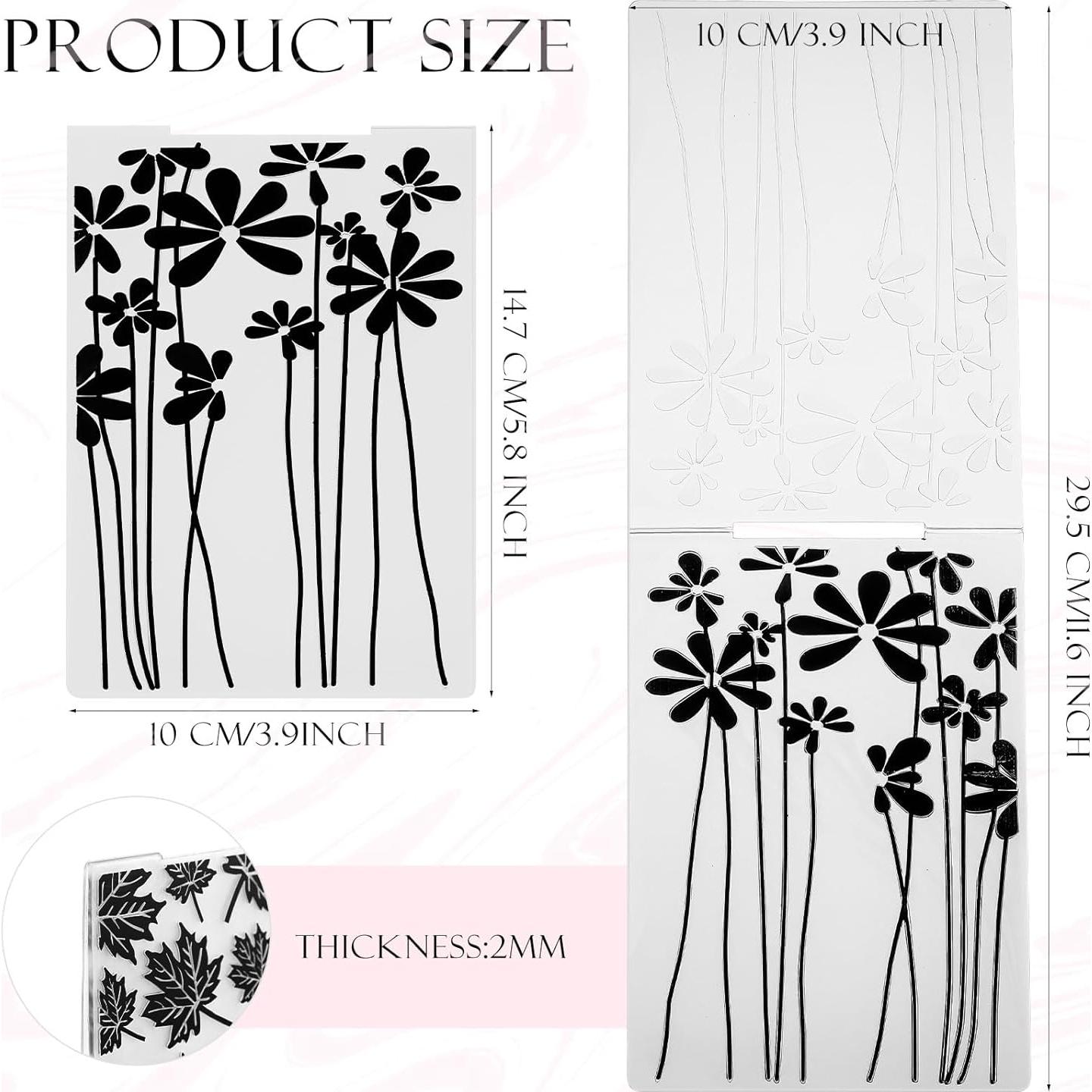 Carpetas de Relieve Mumufy 20 Pcs para Tarjetas DIY Vintage