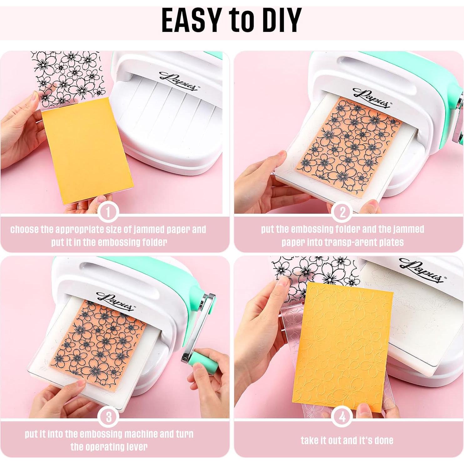 Carpetas de Relieve Mumufy 20 Pcs para Tarjetas DIY Vintage