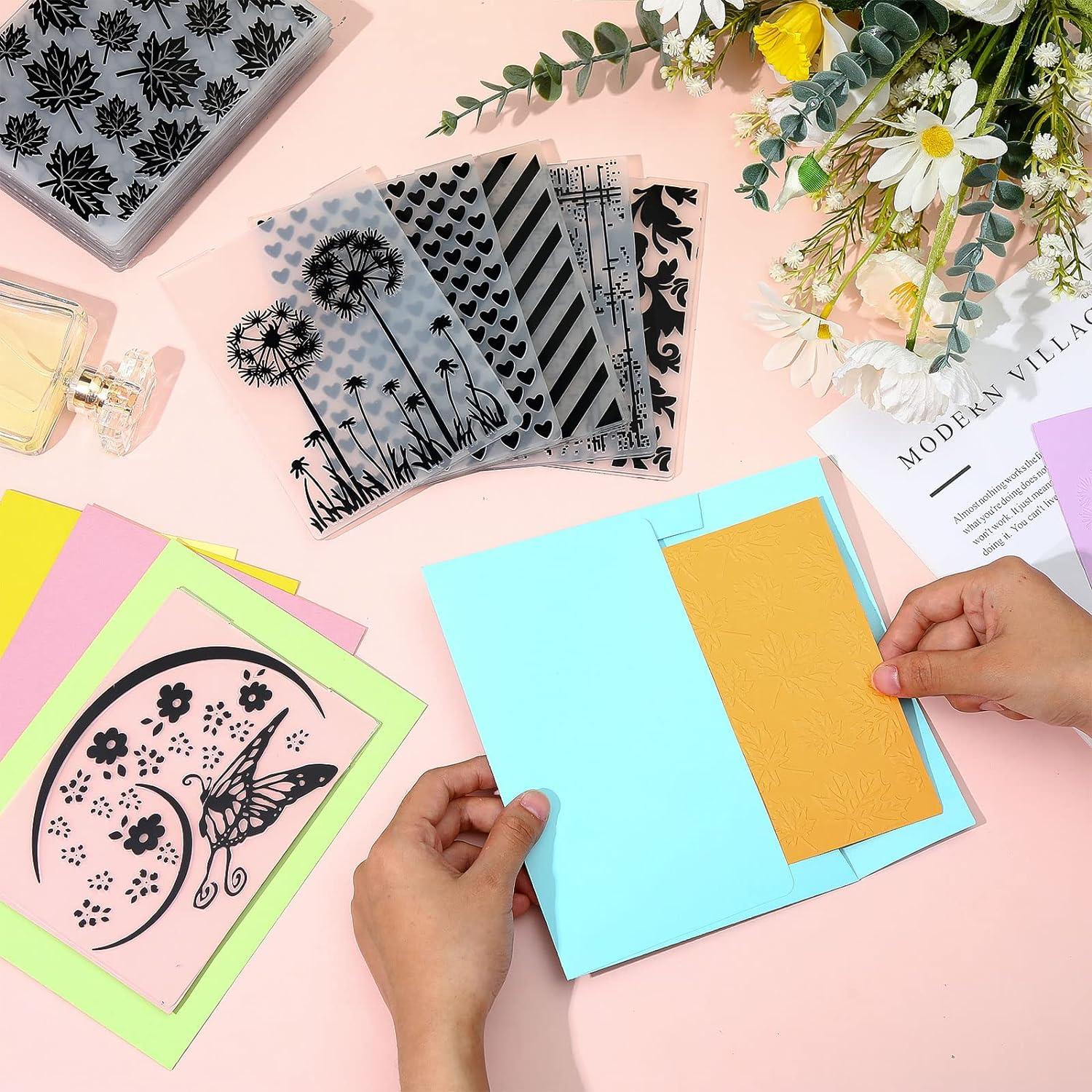 Carpetas de Relieve Mumufy 20 Pcs para Tarjetas DIY Vintage