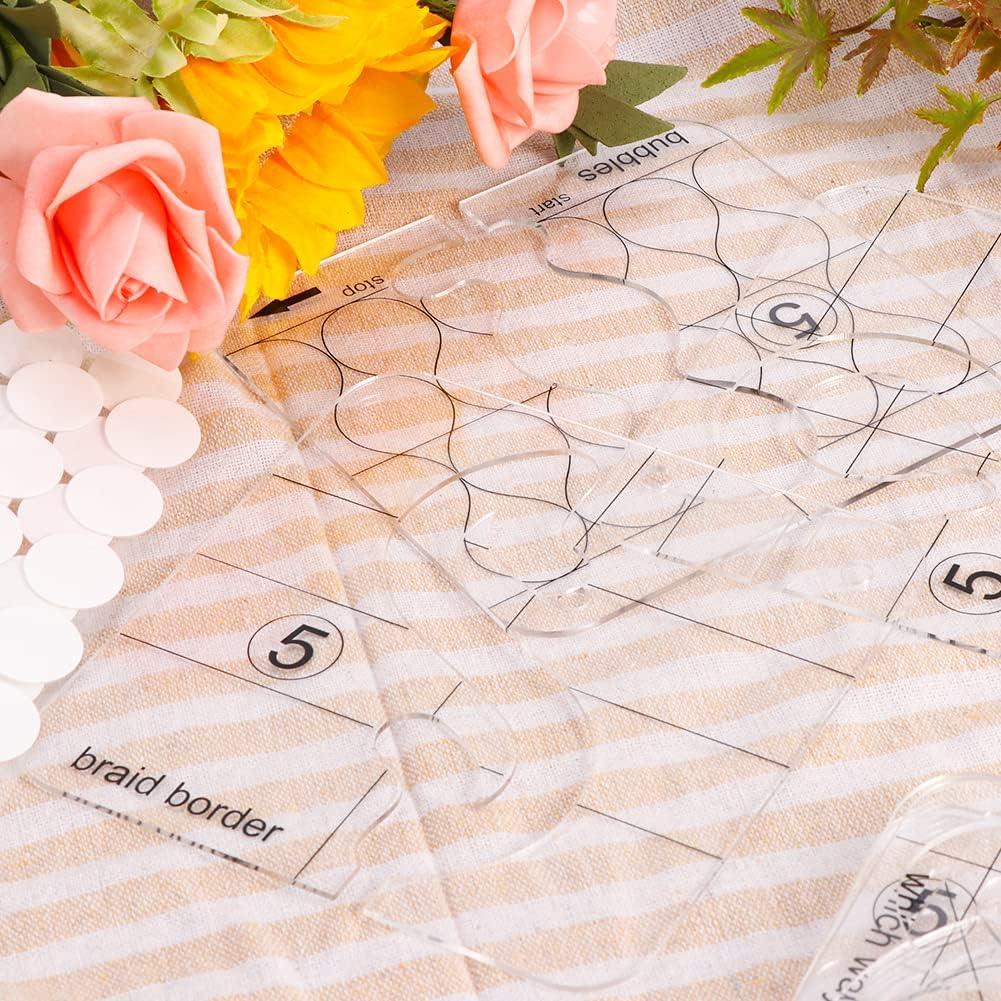 Juego de Plantillas de Acolchado AUMACHEN 14 PCs con Pie Prensatela