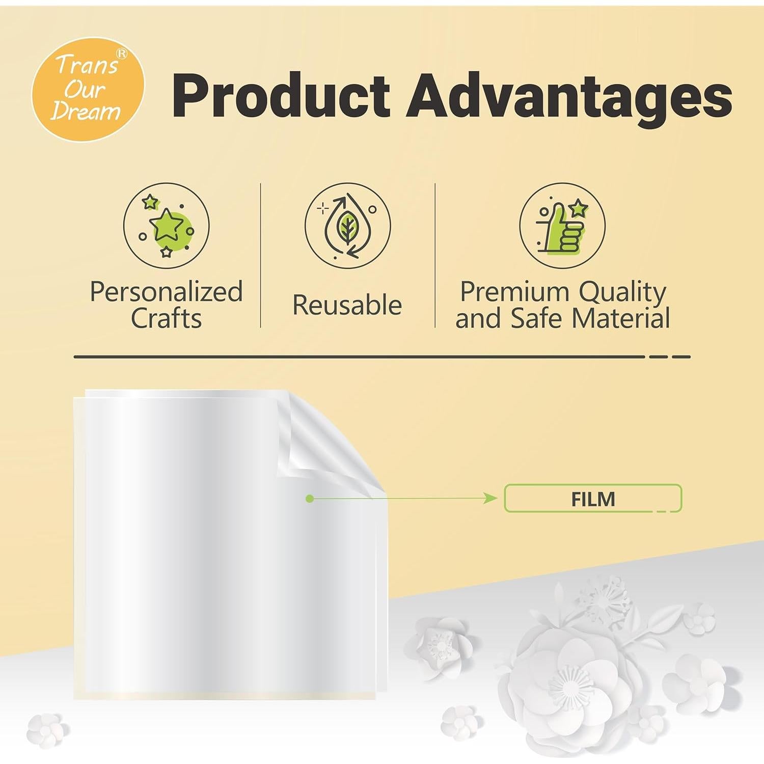 Plantillas de Corte Mylar TransOurDream 30.48x30.48cm - 10 Hojas