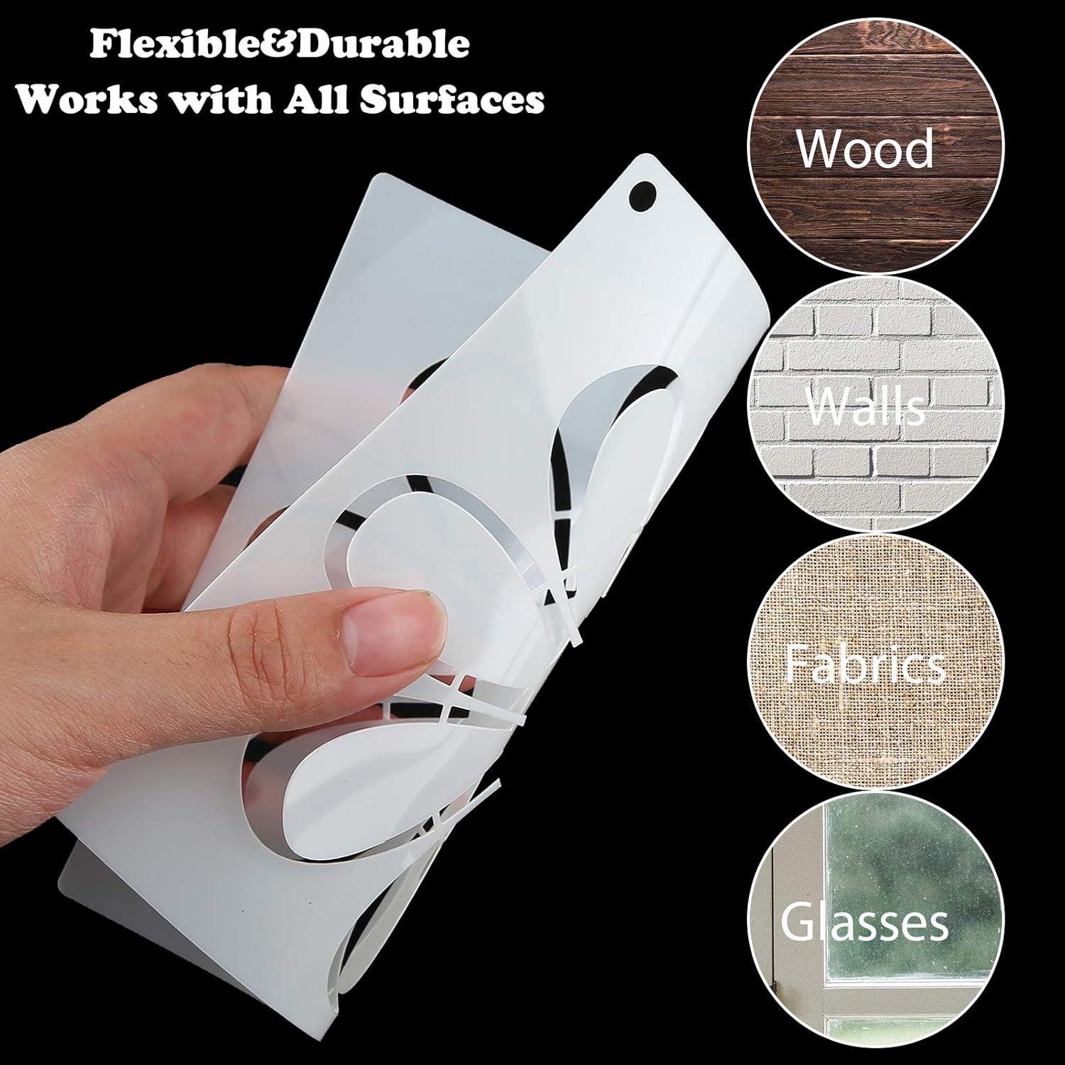 Kit de Plantillas Reutilizables Zonon para Bordado de Flores 9 Piezas