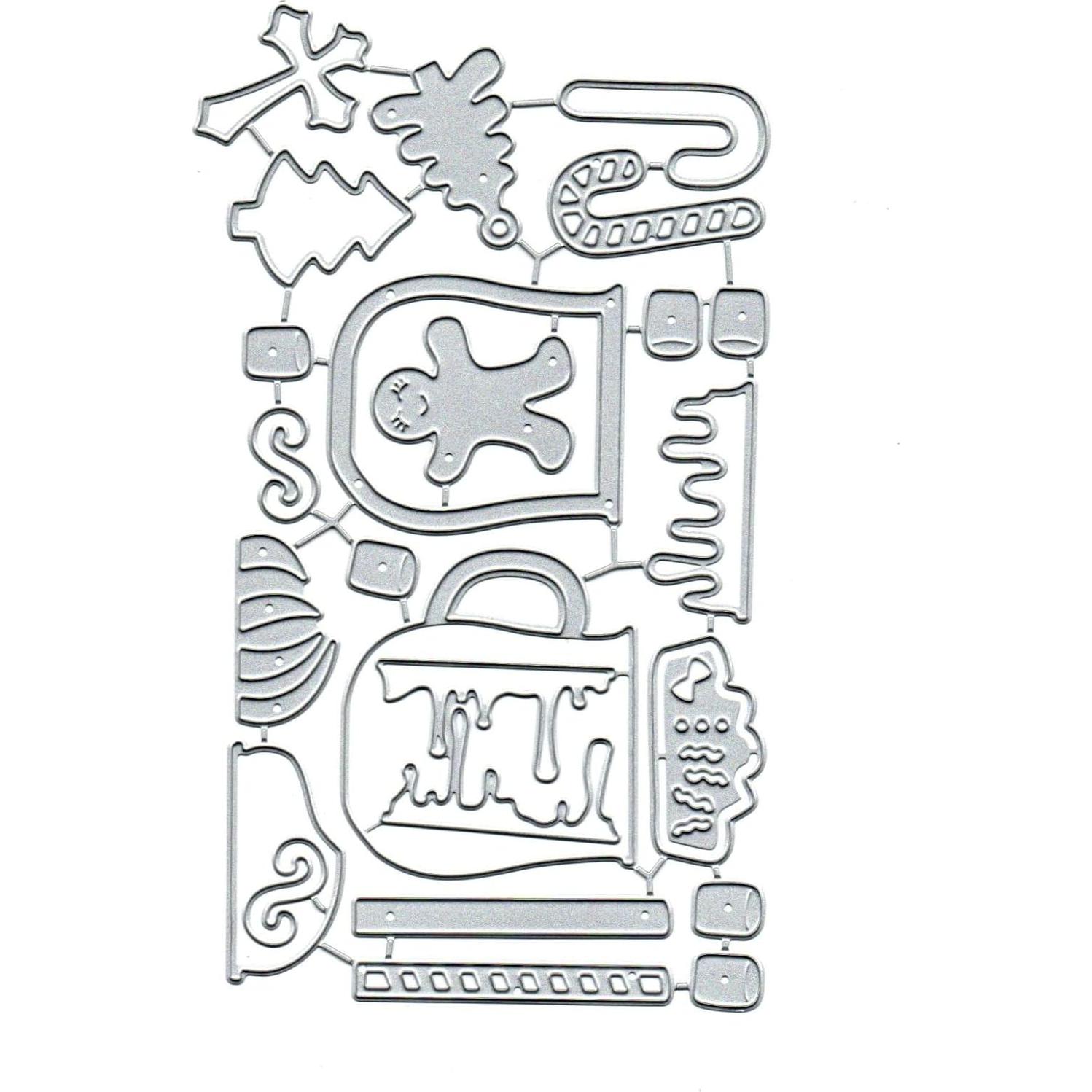 Cortadores de Metal Sznilindm para Manualidades DIY 6x6.5 cm