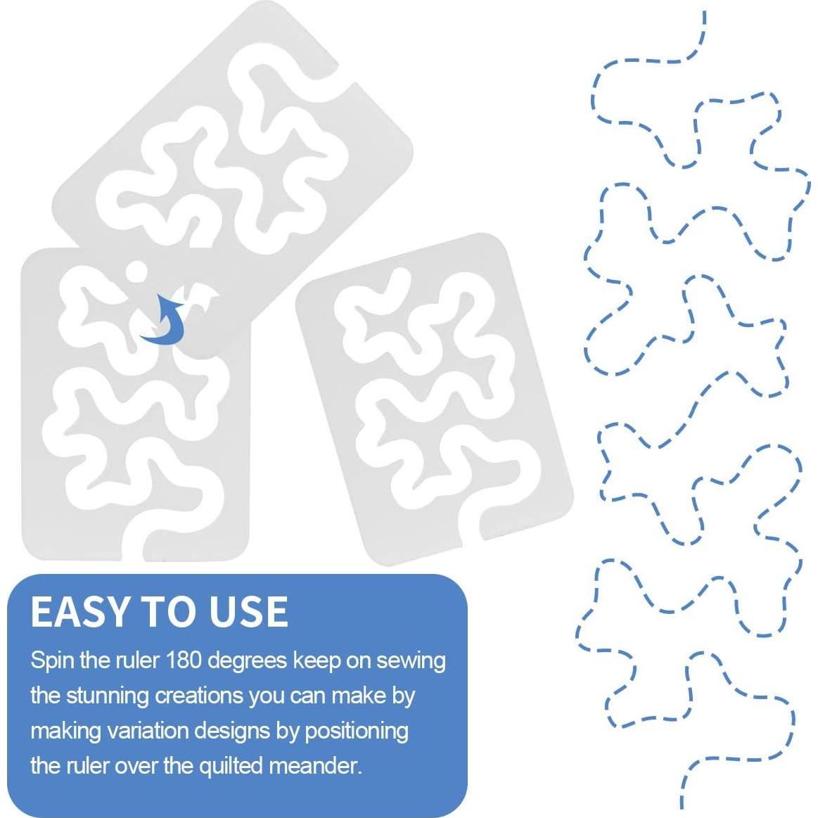 Plantillas de Acolchado CYCHIRV 4mm para Coser a Mano Libre