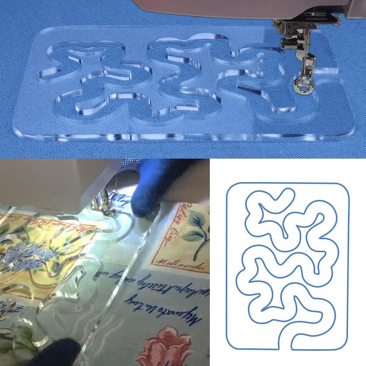 Plantillas de Acolchado CYCHIRV 4mm para Coser a Mano Libre