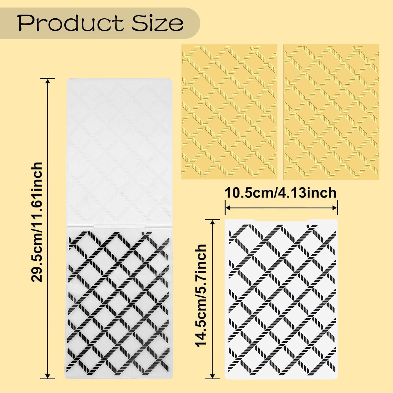 Plantillas de Carpetas Embossing WOOPSOO 8 Piezas 15x10.5cm