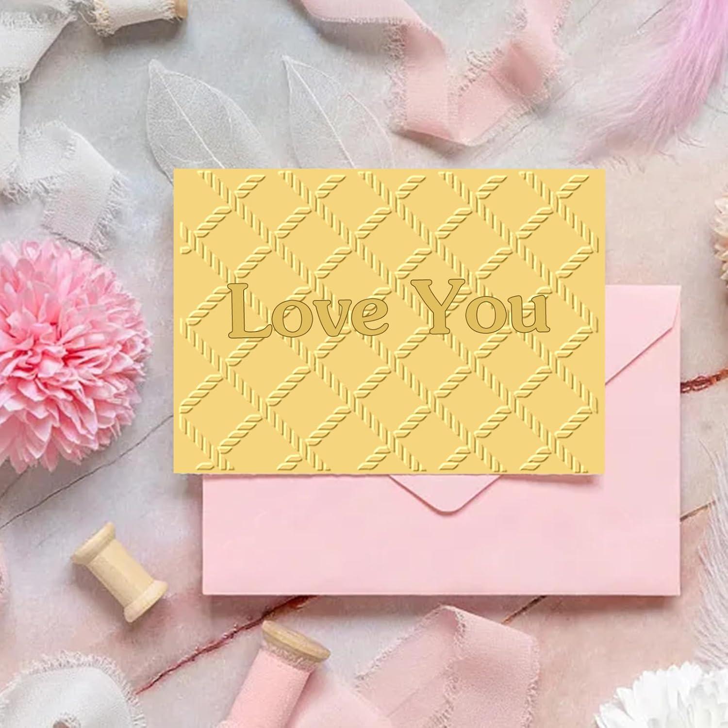 Plantillas de Carpetas Embossing WOOPSOO 8 Piezas 15x10.5cm