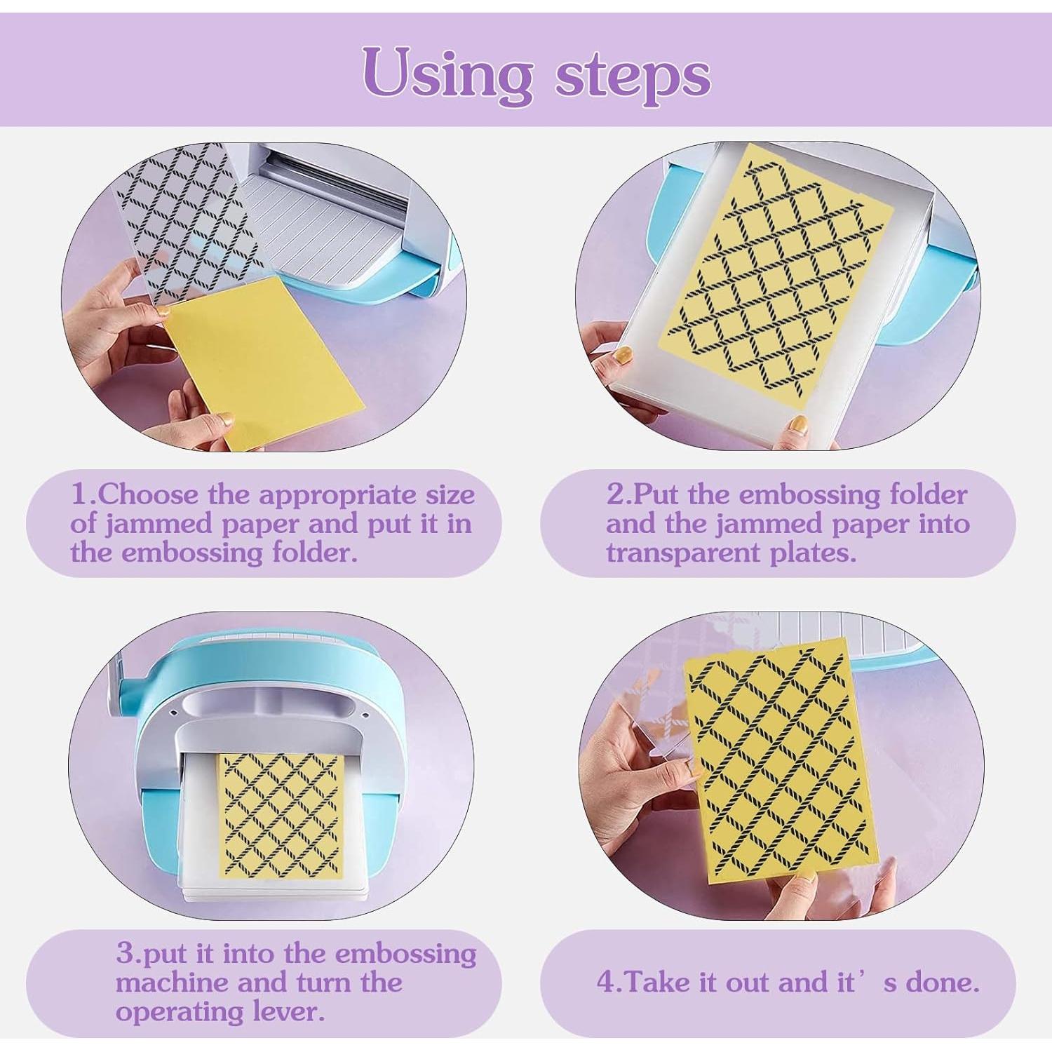 Plantillas de Carpetas Embossing WOOPSOO 8 Piezas 15x10.5cm