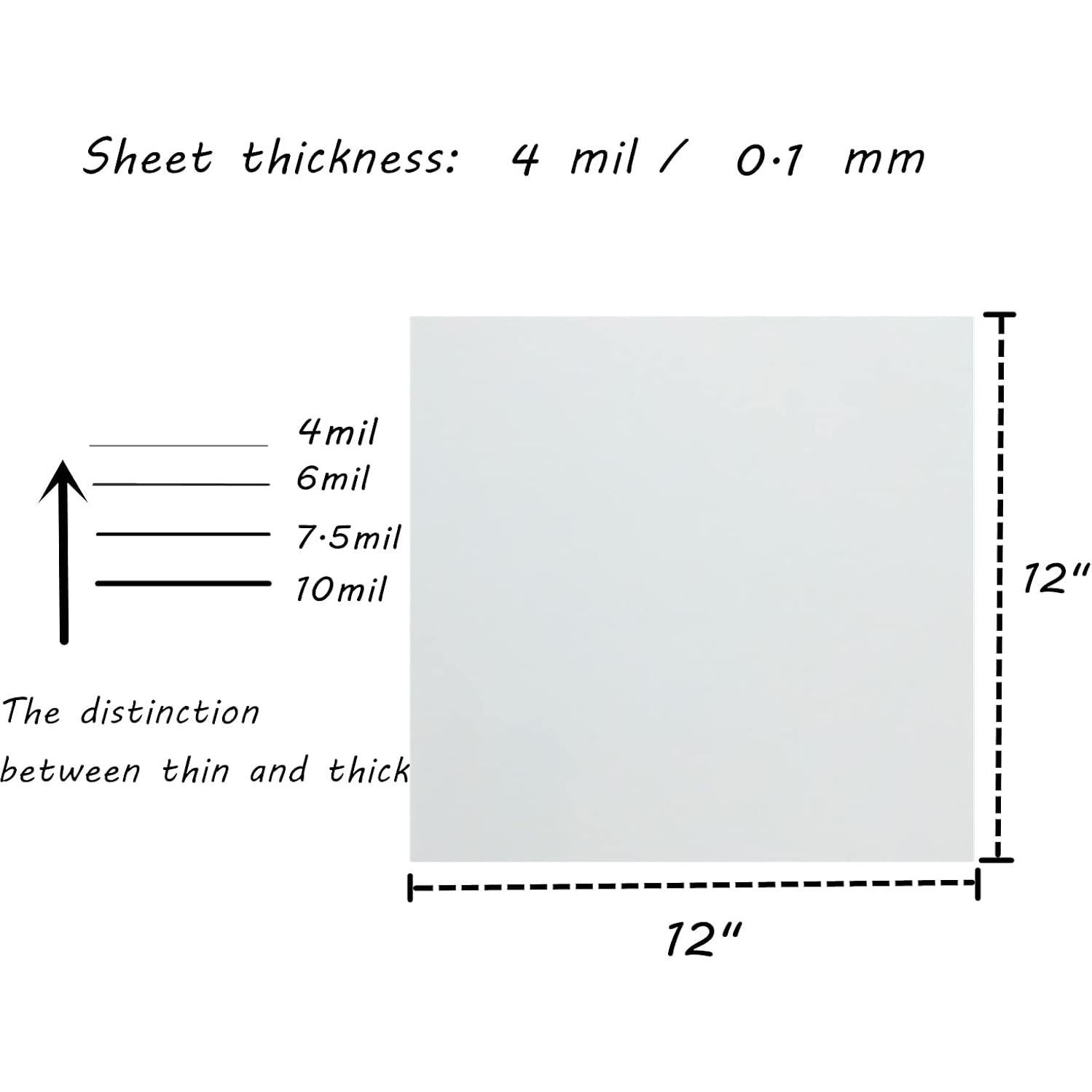 Plantillas Transparentes Mylar 15 Piezas 30.5x30.5 cm BANLTRE