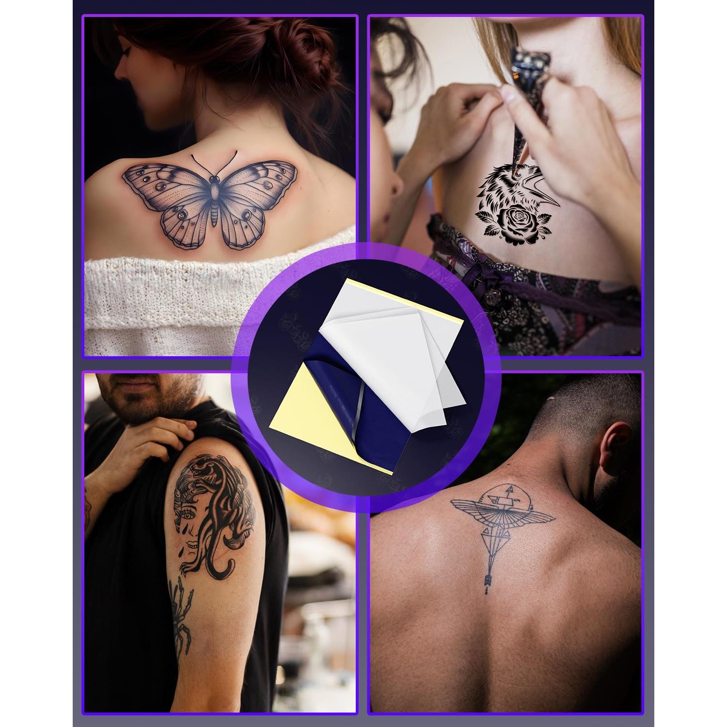 Papel de Transferencia de Tatuaje Memoqueen TP31 100 Hojas 8x13 cm