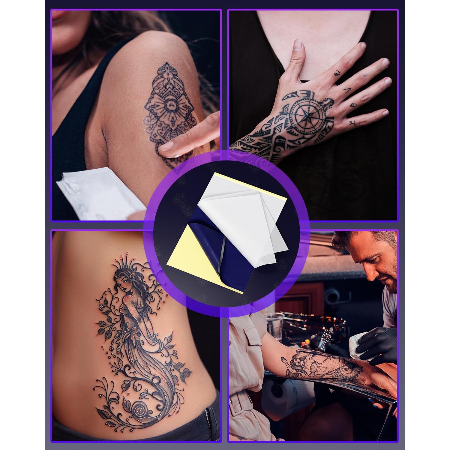 Papel de Transferencia de Tatuaje Memoqueen TP31 100 Hojas 8x13 cm