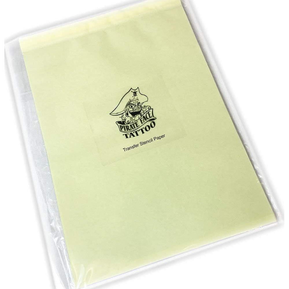 Papel de Transferencia Térmica 100 Pcs Tatuaje de Cara Pirata A4