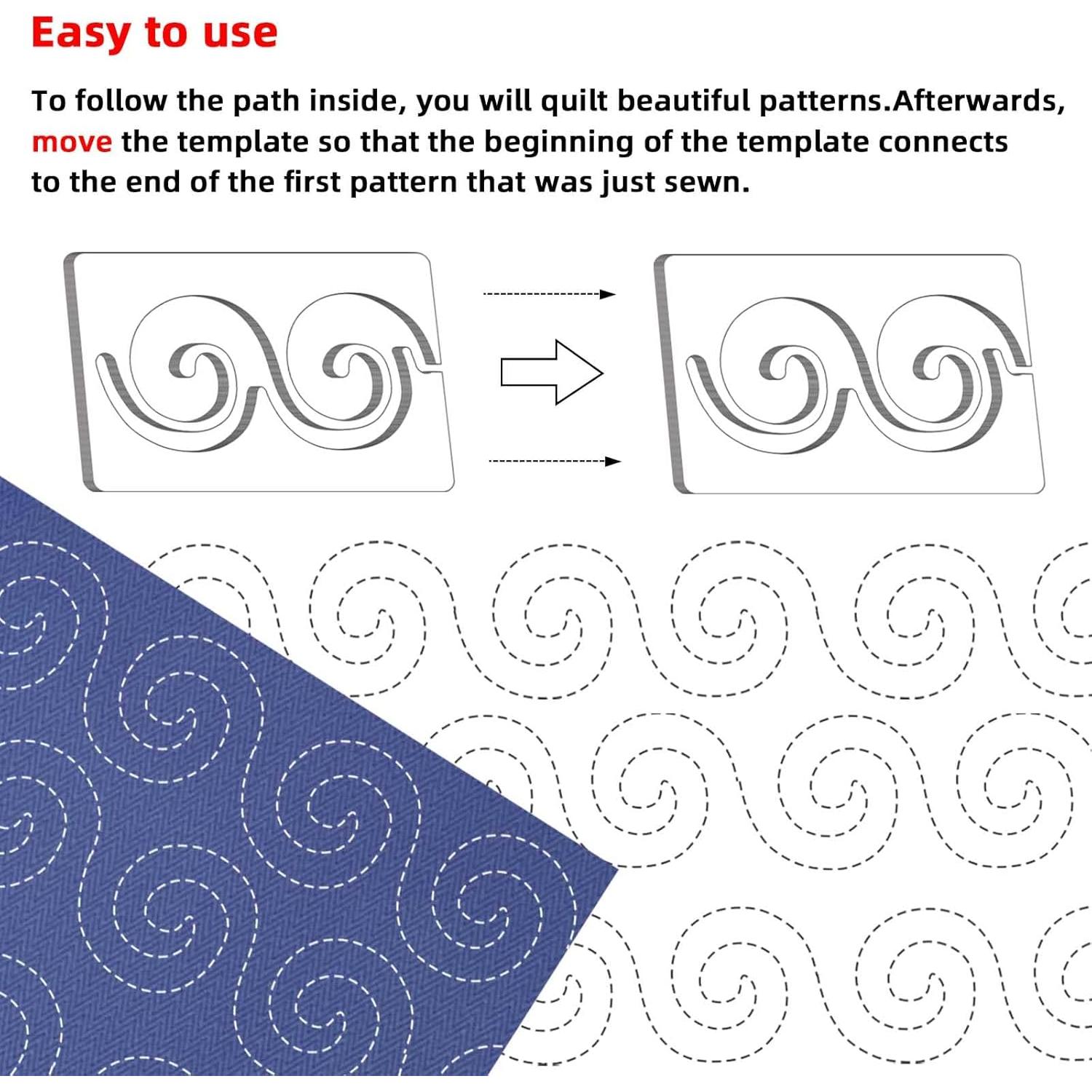 Plantillas de Acolchado Kapyoo 3 Pcs con Agarre Antideslizante