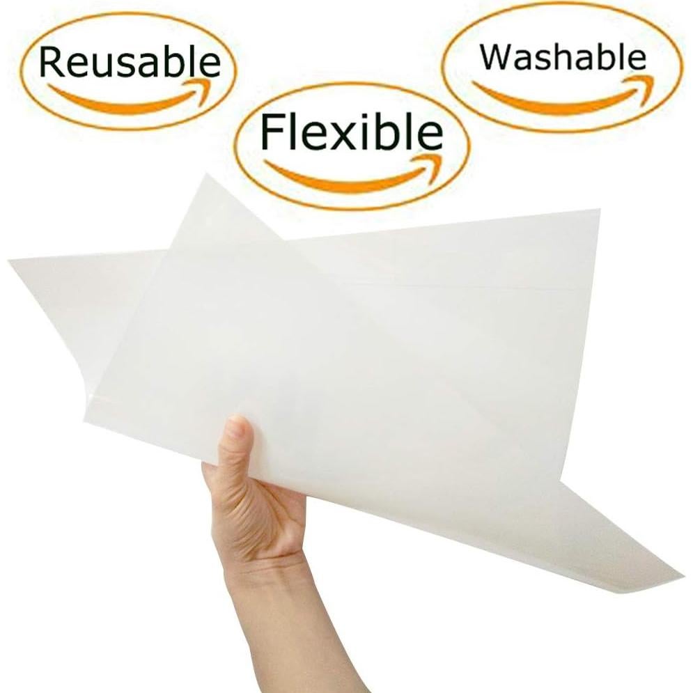 16 Hojas Plantillas en Blanco Mylar 6mil 30.48x30.48cm Arzok