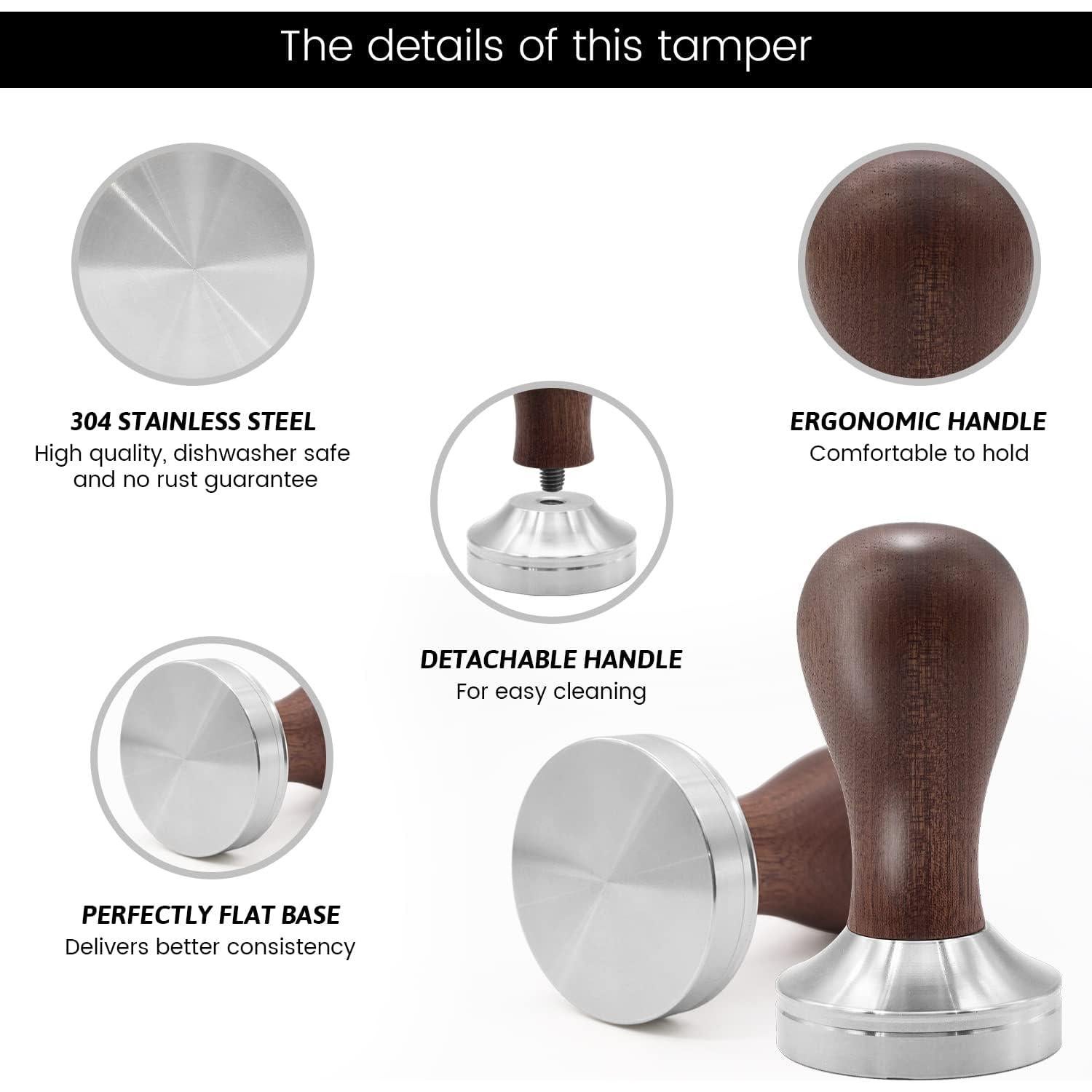 Juego de Prensador de Café Ezebesta 51mm con Accesorios